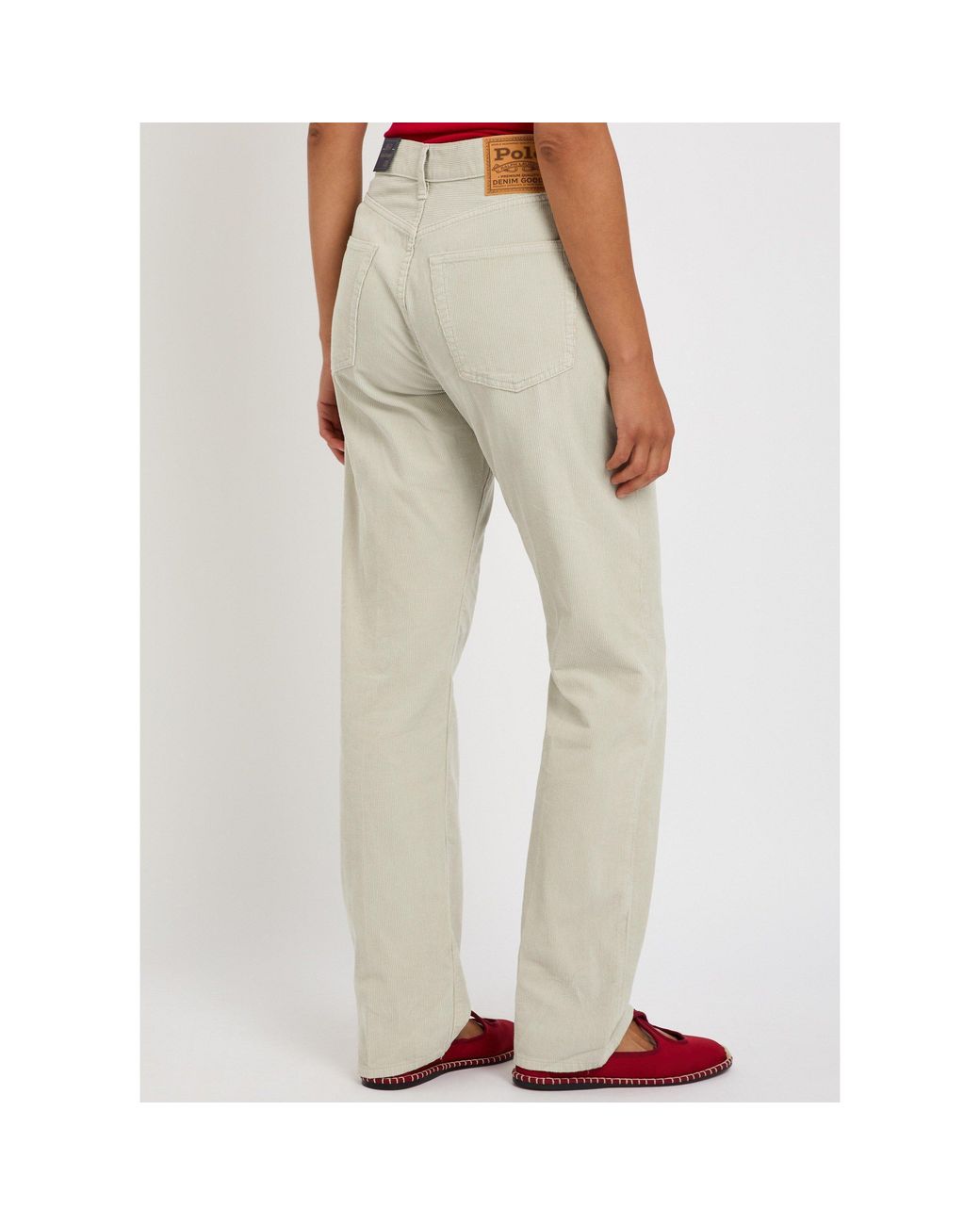 Polo Ralph Lauren Natural Mid-Rise Straight-Leg Corduroy Pants