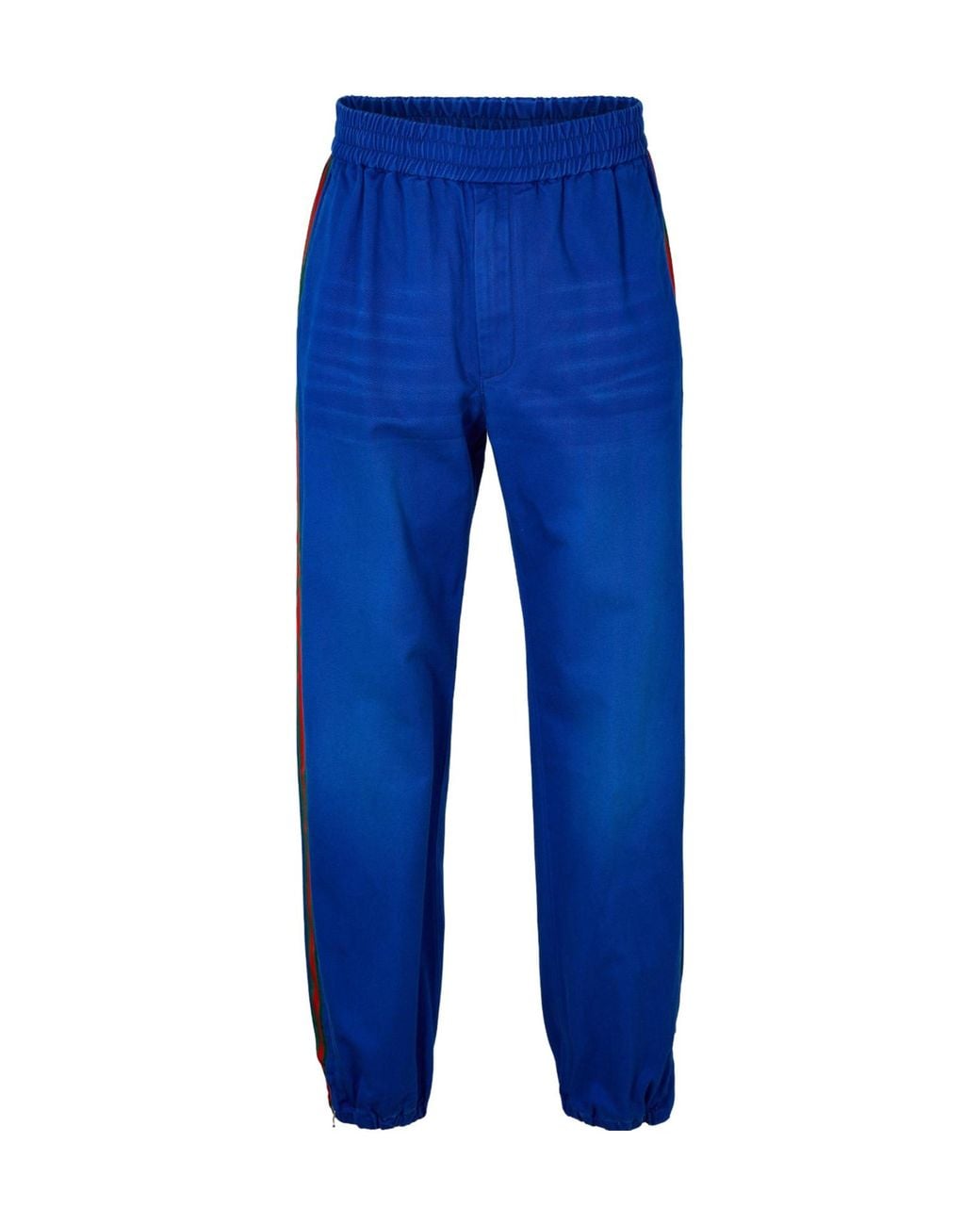 Gucci Blue Logo Casual Trousers for men
