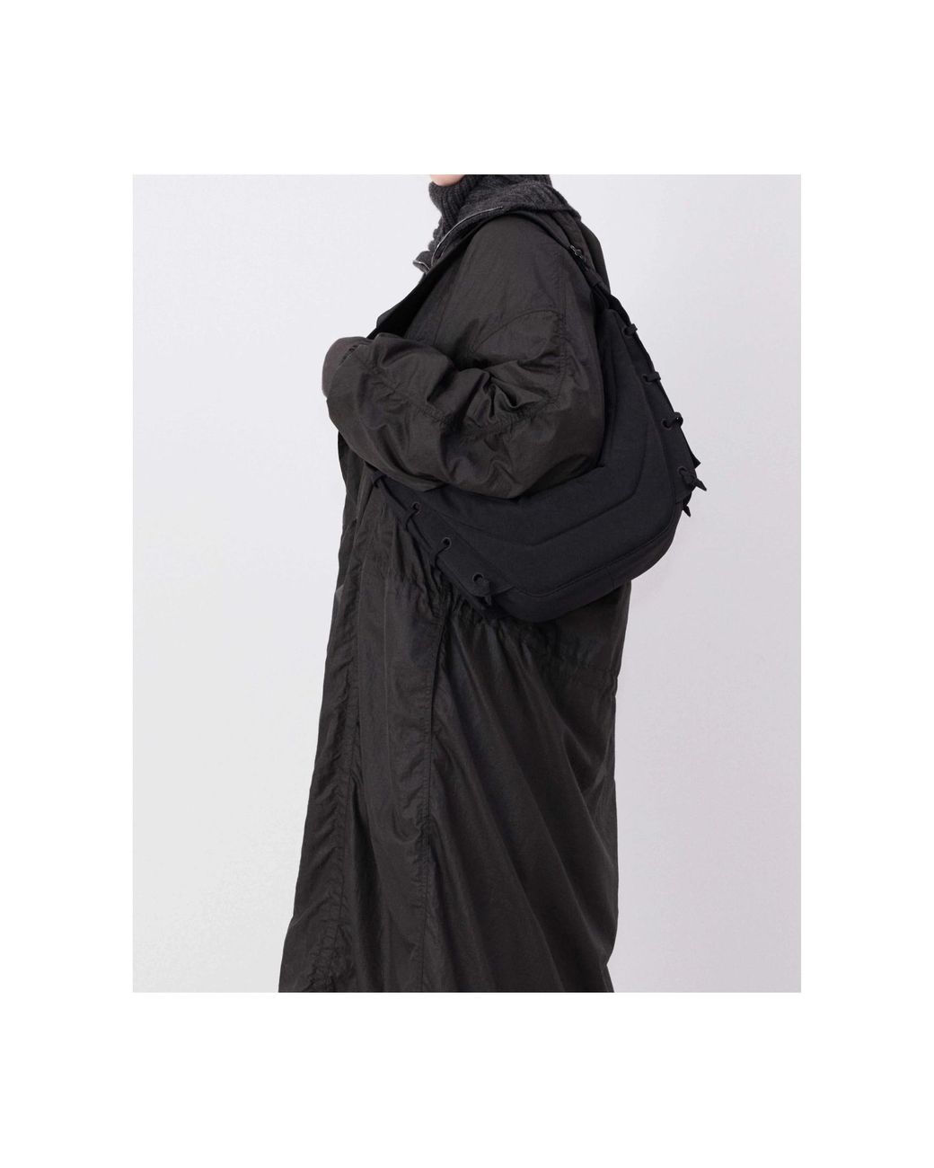 Lemaire Black Small Soft Game Shoulder Bag for men