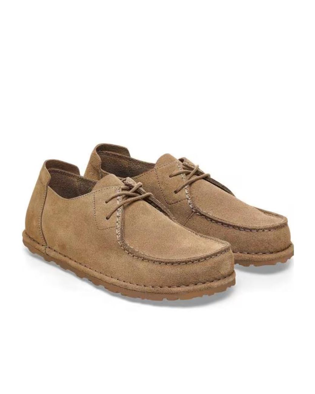 Birkenstock Brown Lace-Up Flat Shoes