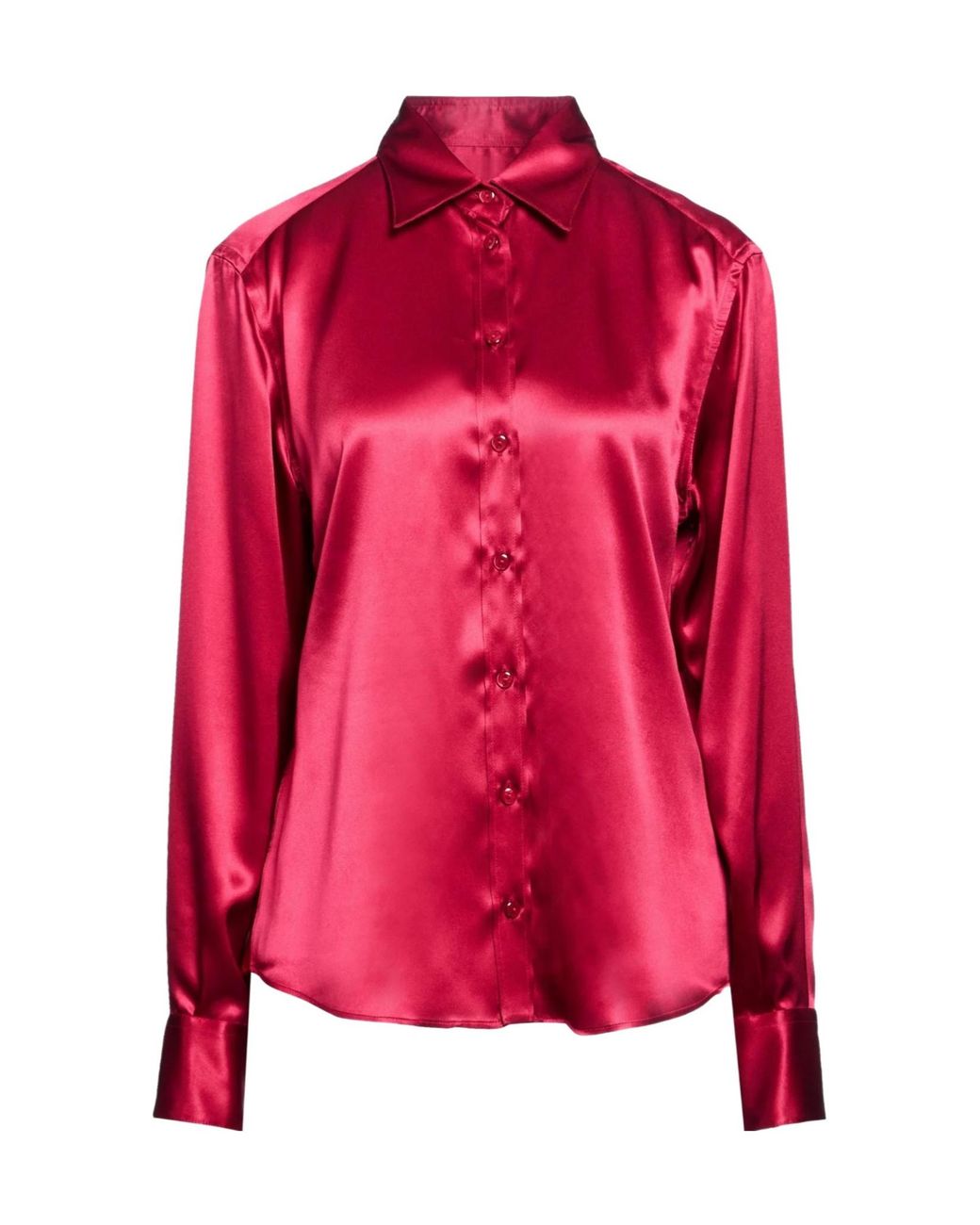 Dolce & Gabbana Solid-Colored Satin Long-Sleeve Shirt
