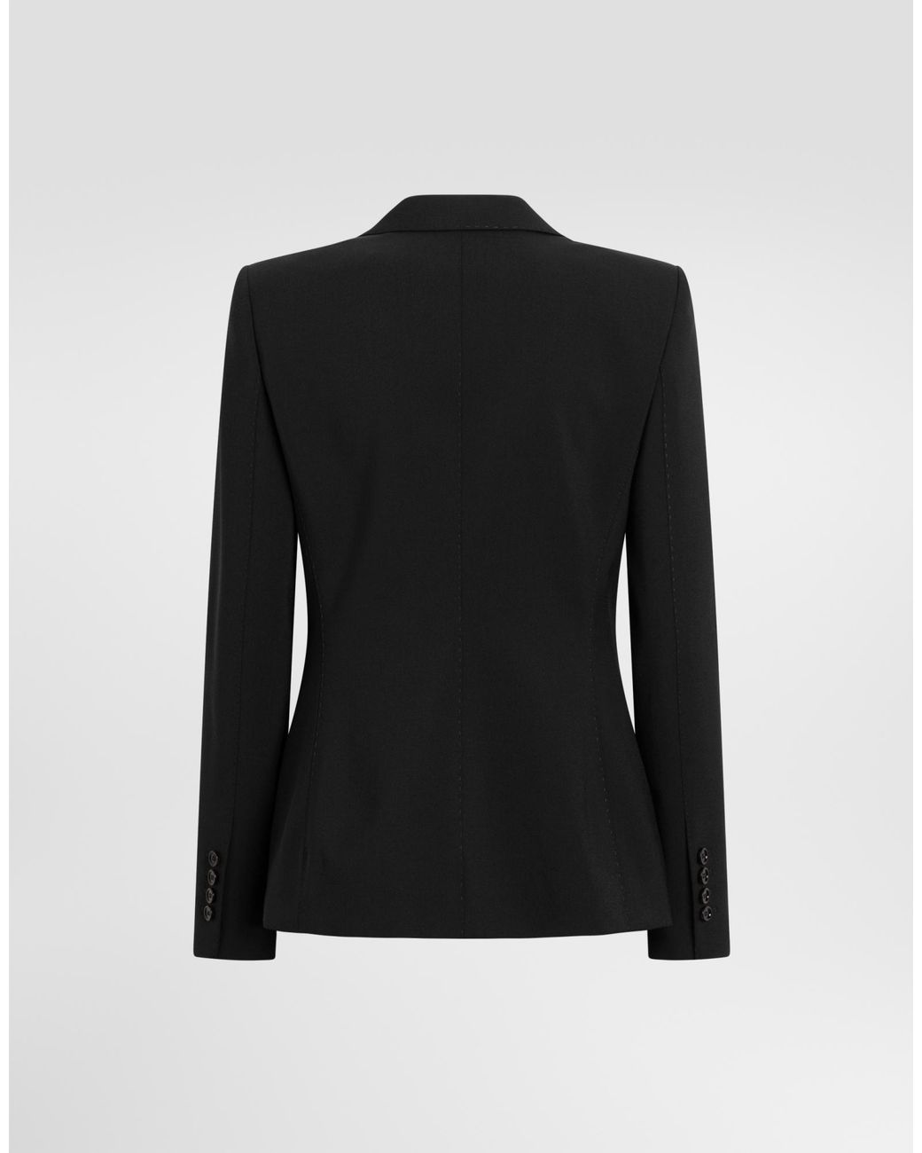 Dolce & Gabbana Black Single-Breasted Buttoned Blazer