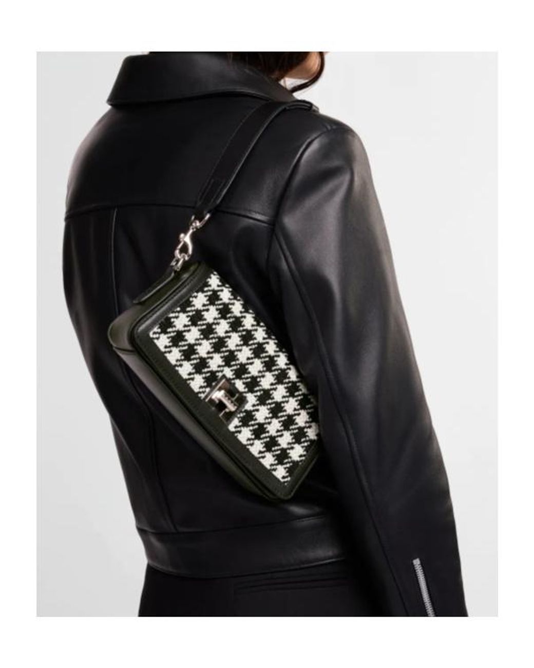 Hogan Black H-Turn Flap Bag Mini