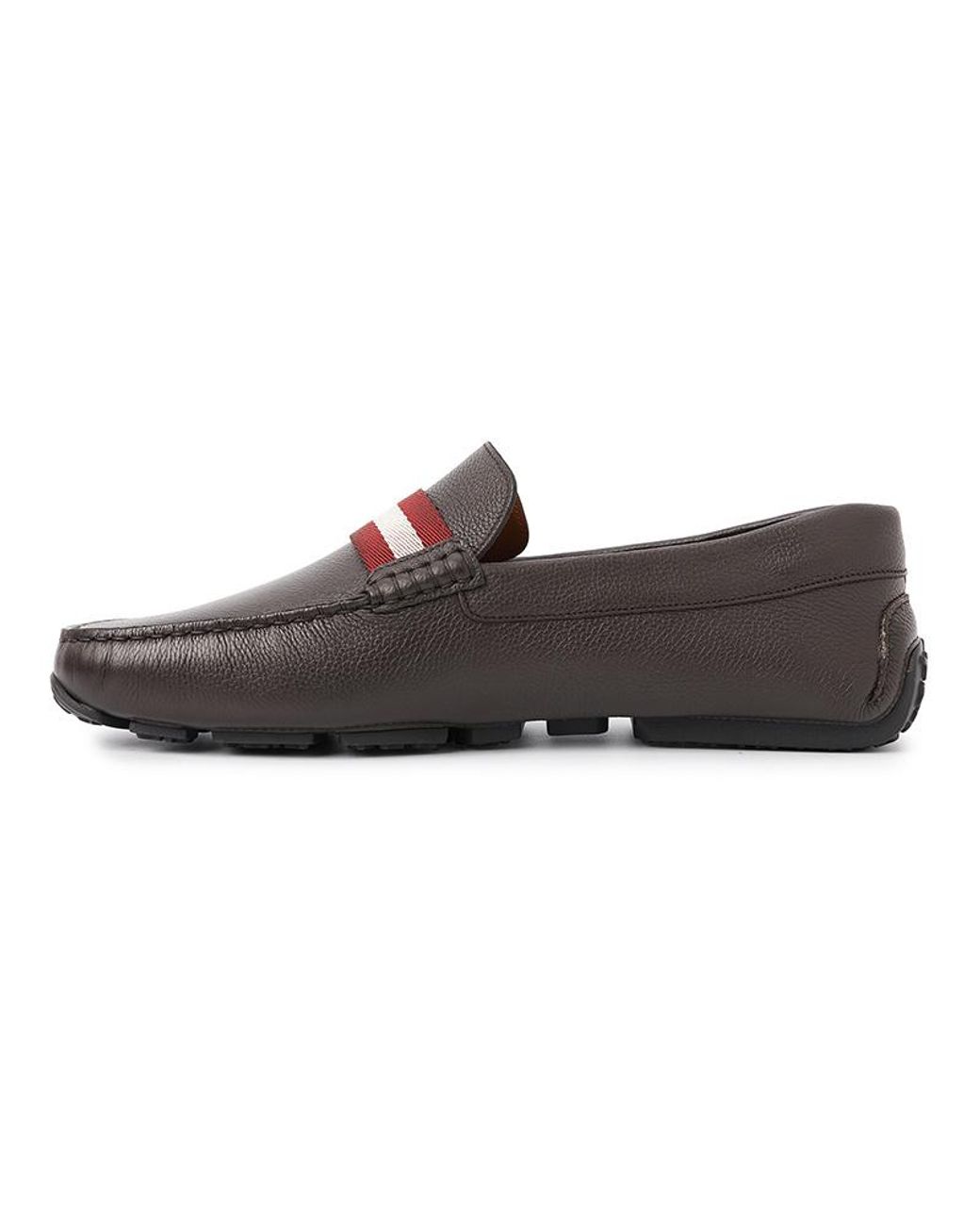 Bally Brown Logo Business Casual Shoes for men