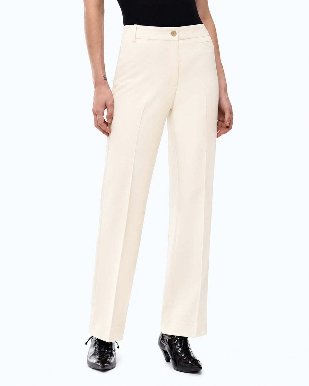 Pinko Natural Casual Trousers With Belt Loops