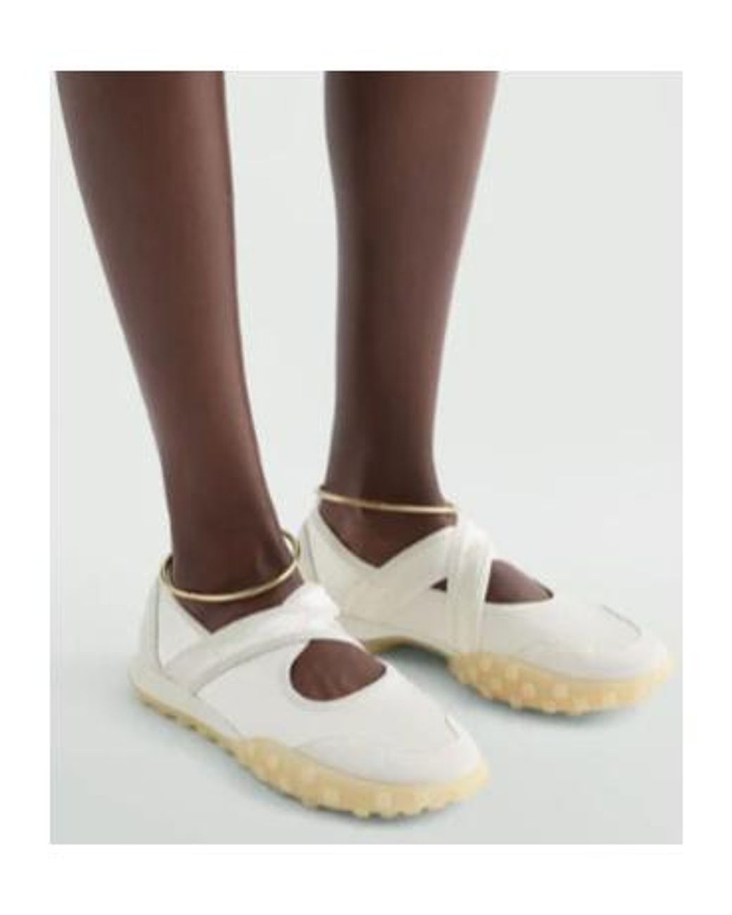 Jil Sander White Moon Ballerinas