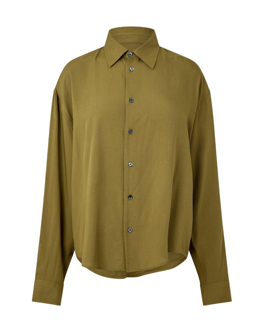 AMI Green Plain Long-Sleeve Shirt