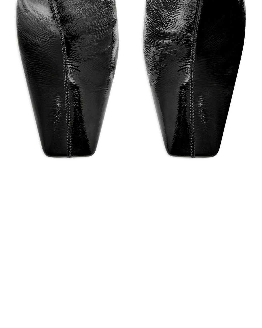 Courreges Black Block-Heeled Knee-High Boots