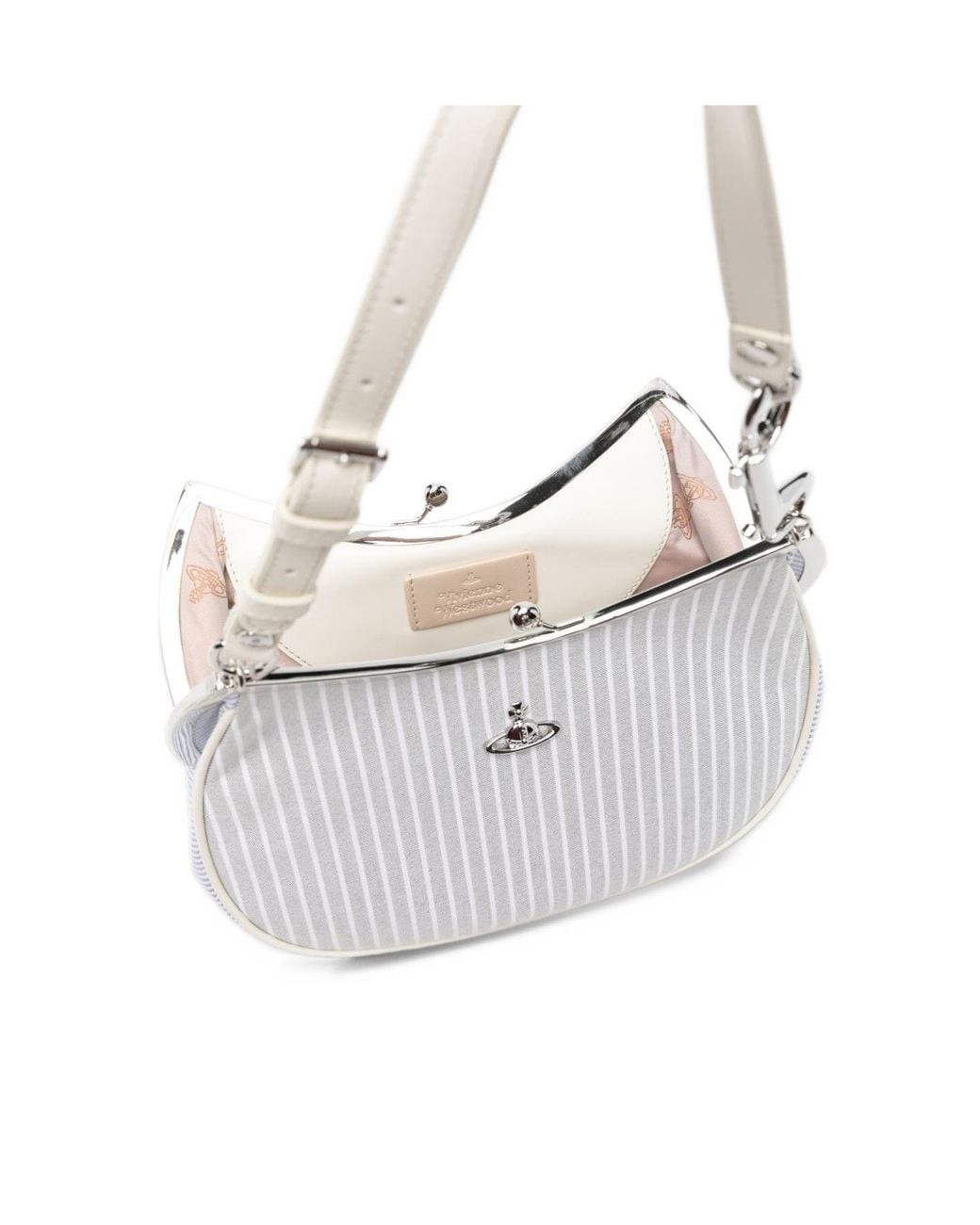 Vivienne Westwood White Charm Frame Shoulder Bag