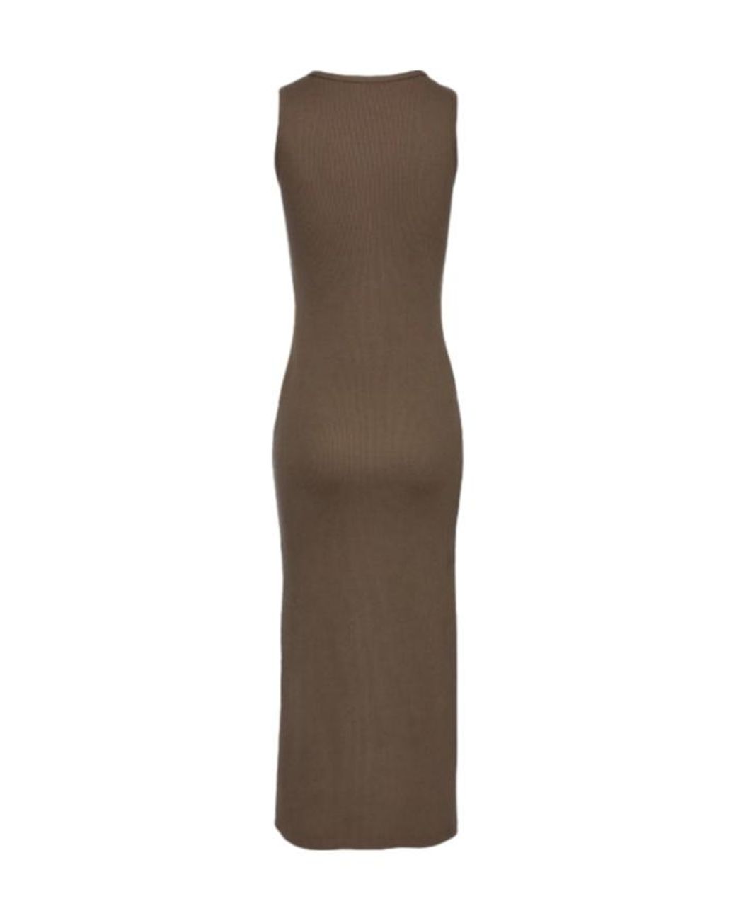 Magda Butrym Brown Round Neck Dress