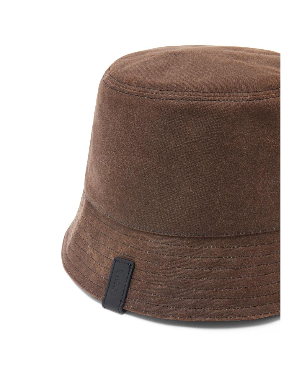 Loewe Brown Reversible Bucket Hat for men