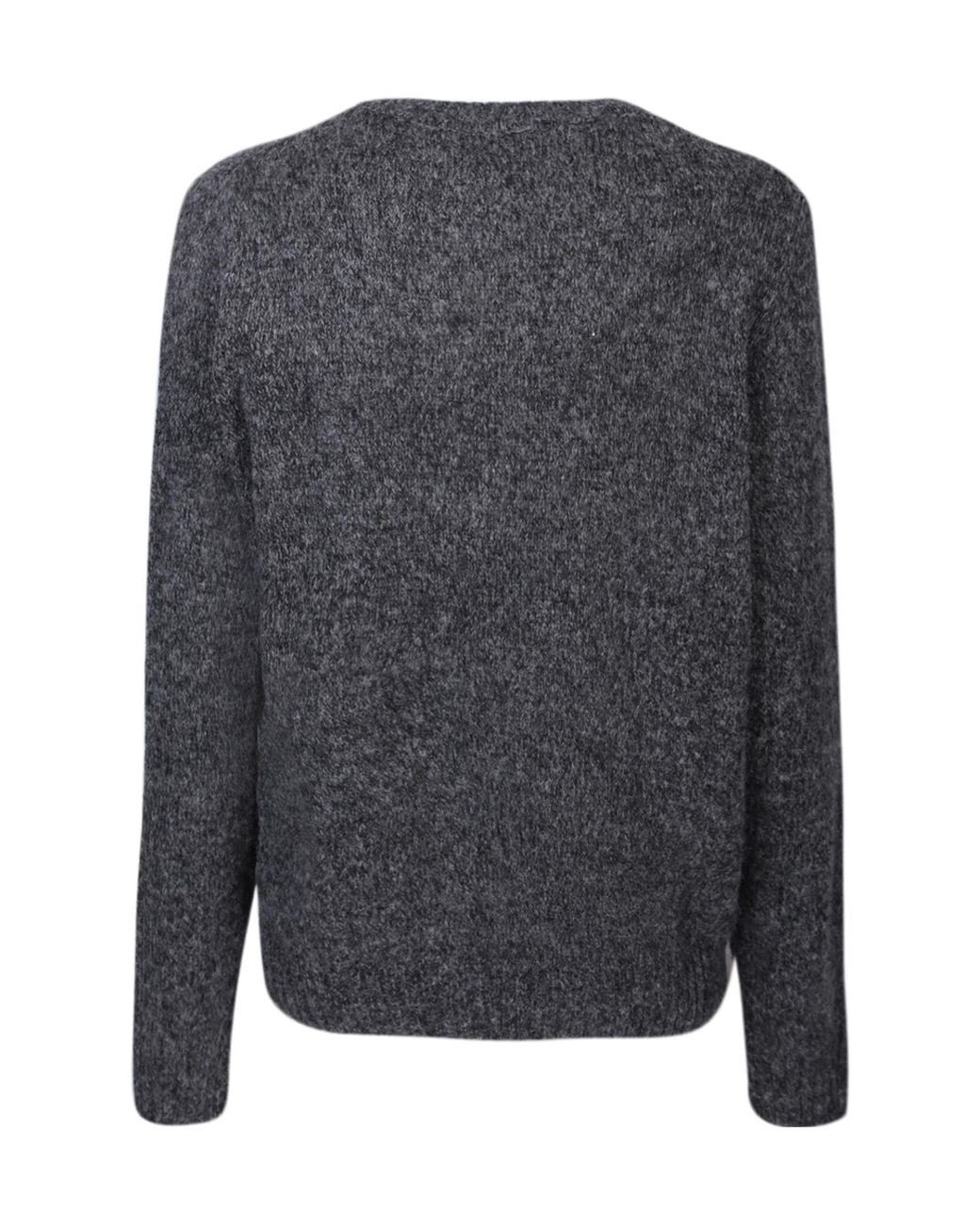 Lardini Gray Crewneck Knitted Jumper for men