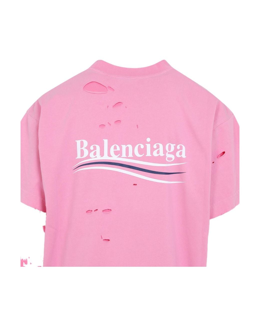 Balenciaga Pink Long Sleeve T-shirt for men