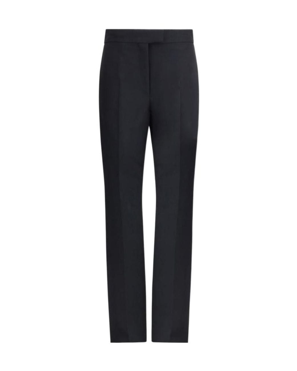 Rochas Blue Straight-Leg Pleat-Detail Tailored Trousers