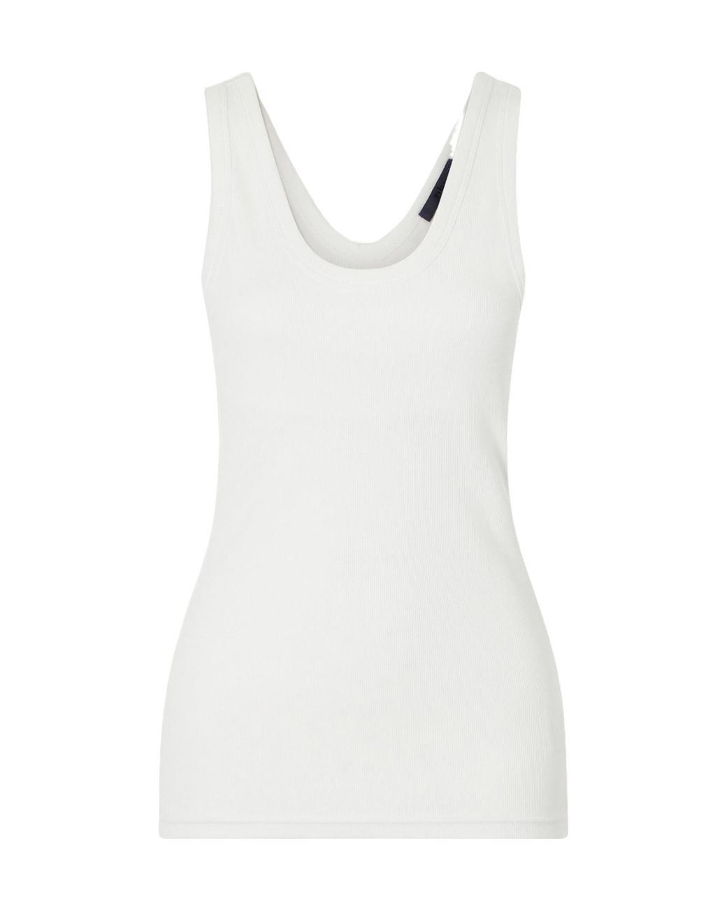 Tibi White Casual Tank Top