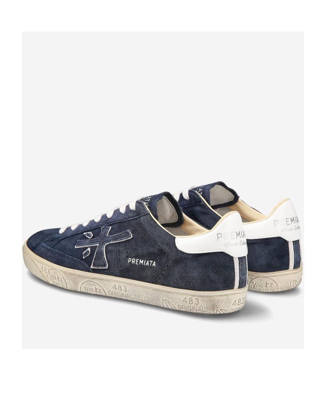 Premiata Blue Steve Sneakers for men