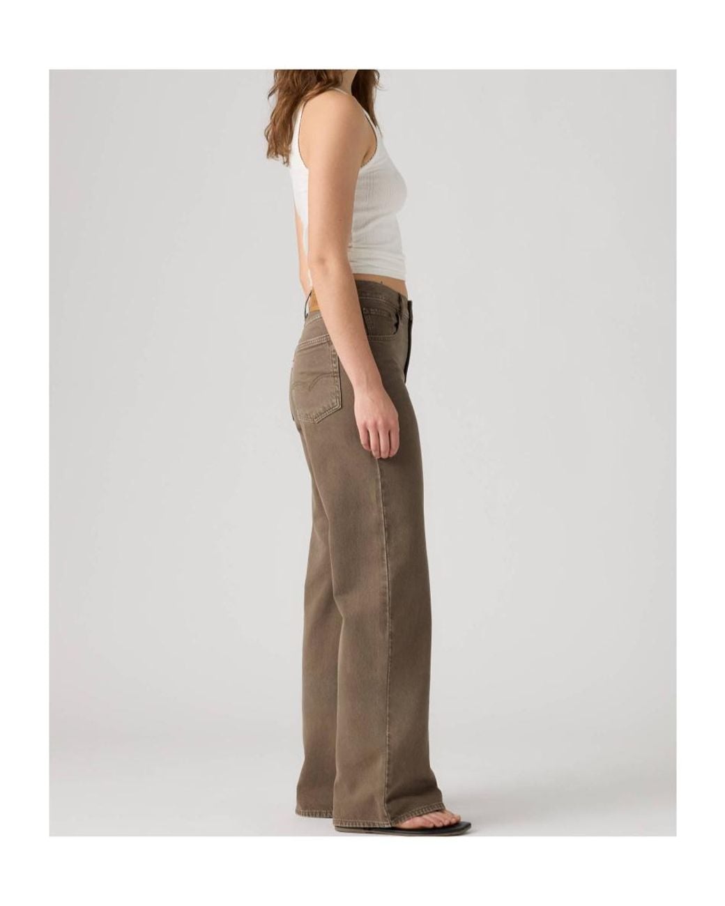 Levi's Gray Loose Boot Washed Jeans
