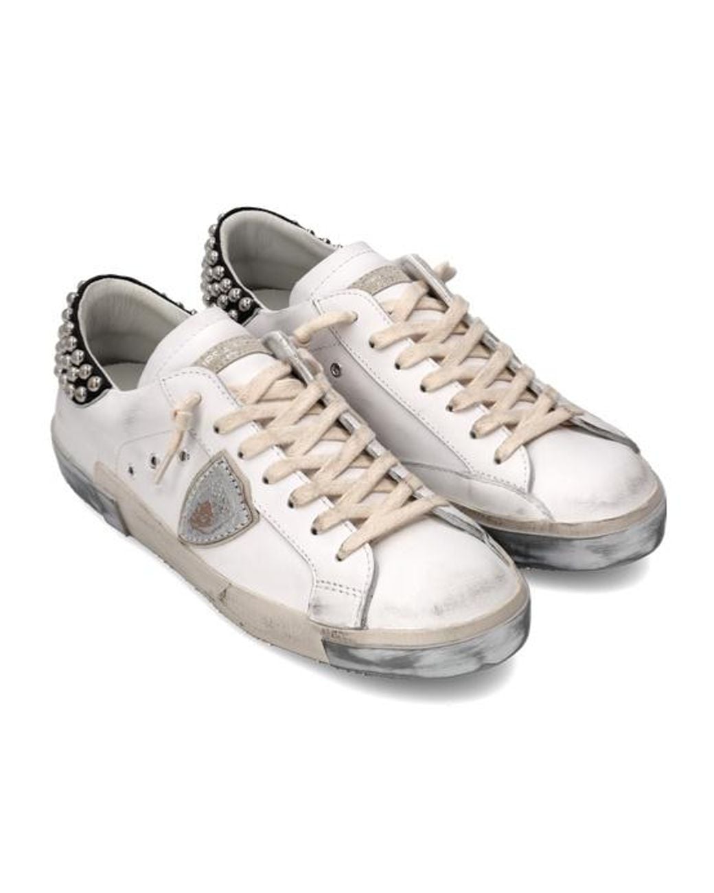 Philippe Model White Prsx Tennis Low-Cut Casual Shoes for men