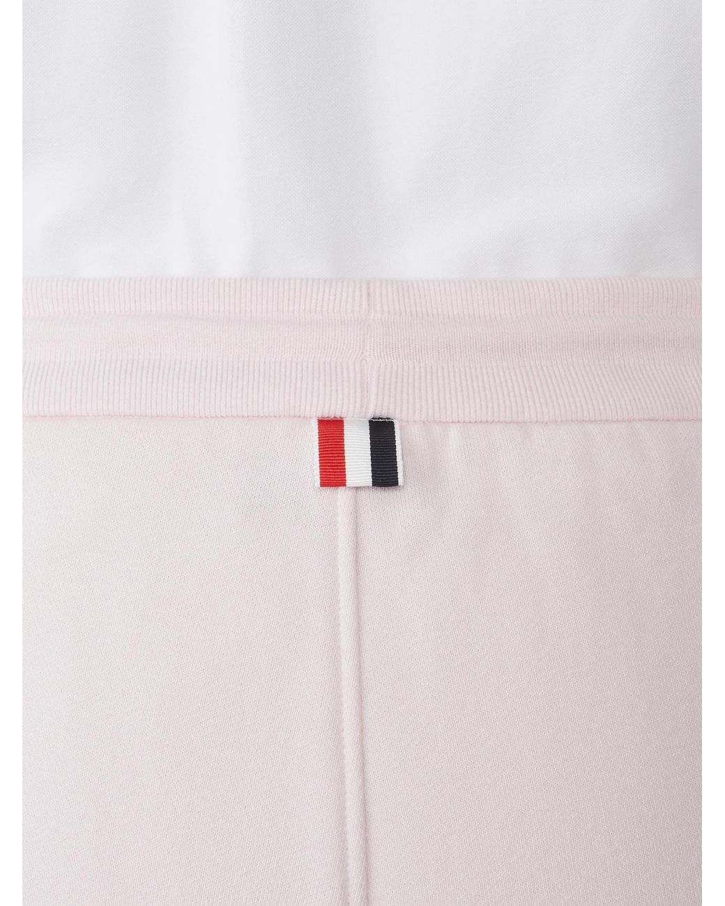 Thom Browne White 4-Bar Jersey Track Pants
