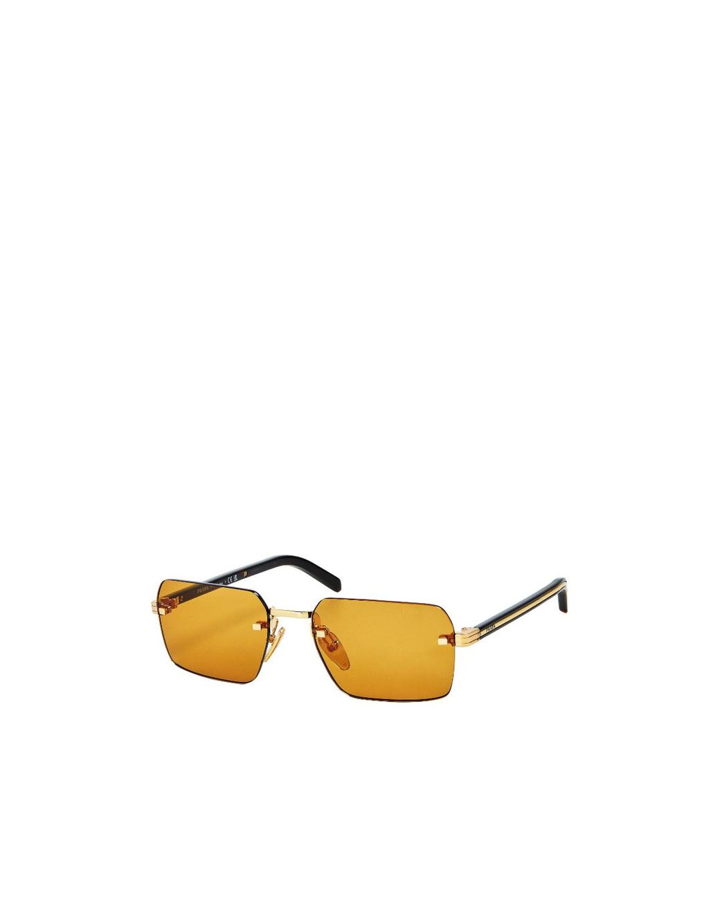 Prada Metallic Square Sunglasses for men