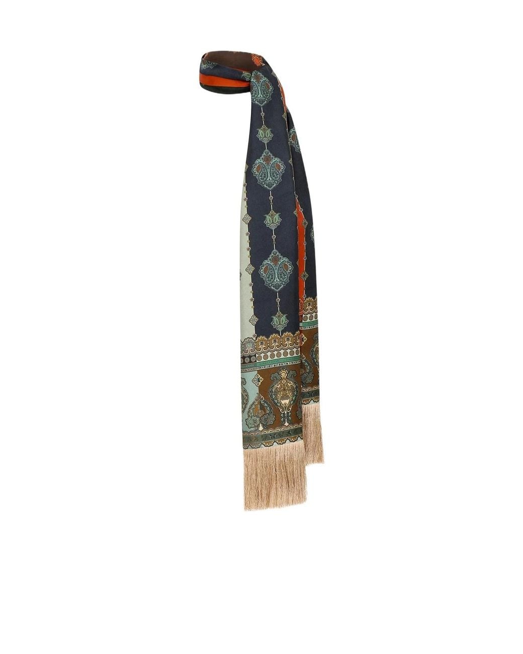 Zimmermann White Printed Tassel Shawl