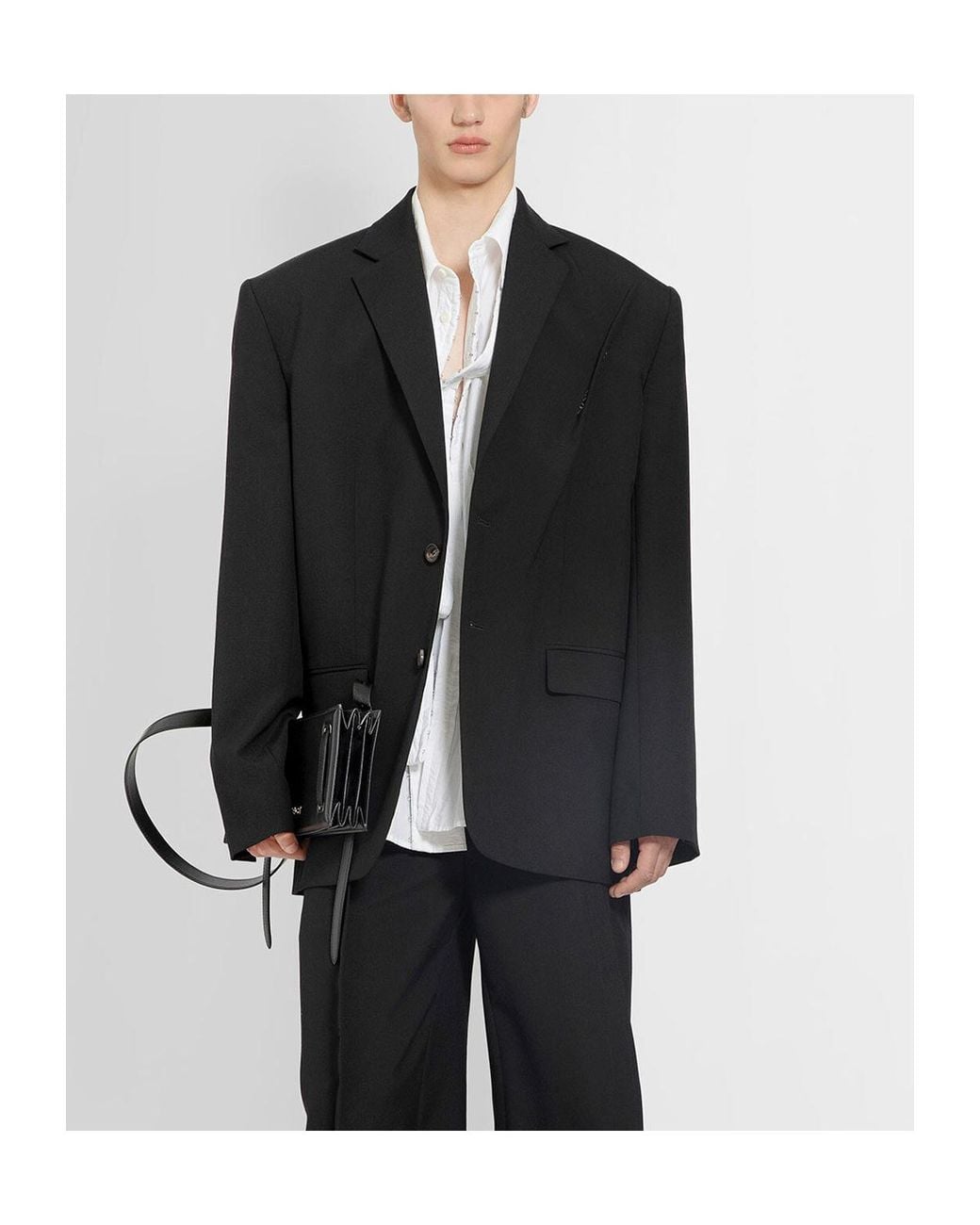 Y. Project Black Pinched Front Dropd Shoulder Blazer for men