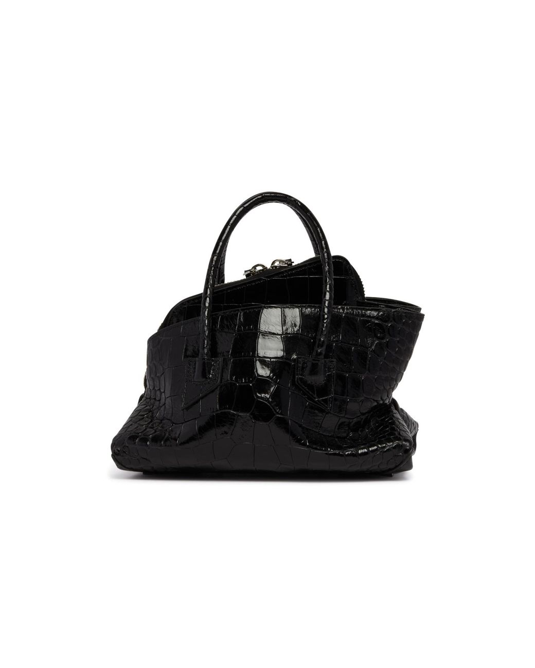 The Attico Black The La Passeggiata Mini Top Handle Bag
