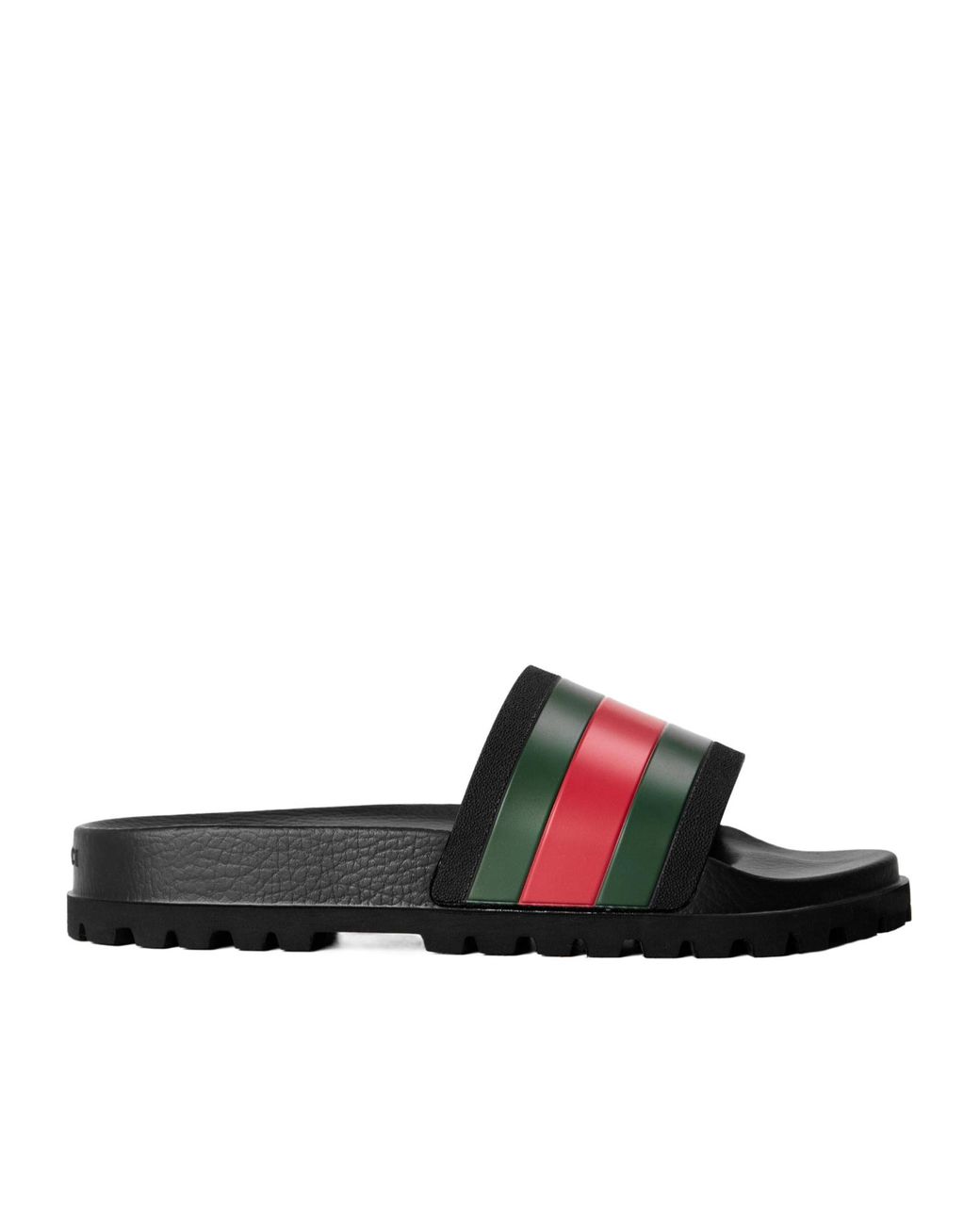 Gucci Multicolor Classic- Striped Slippers for men