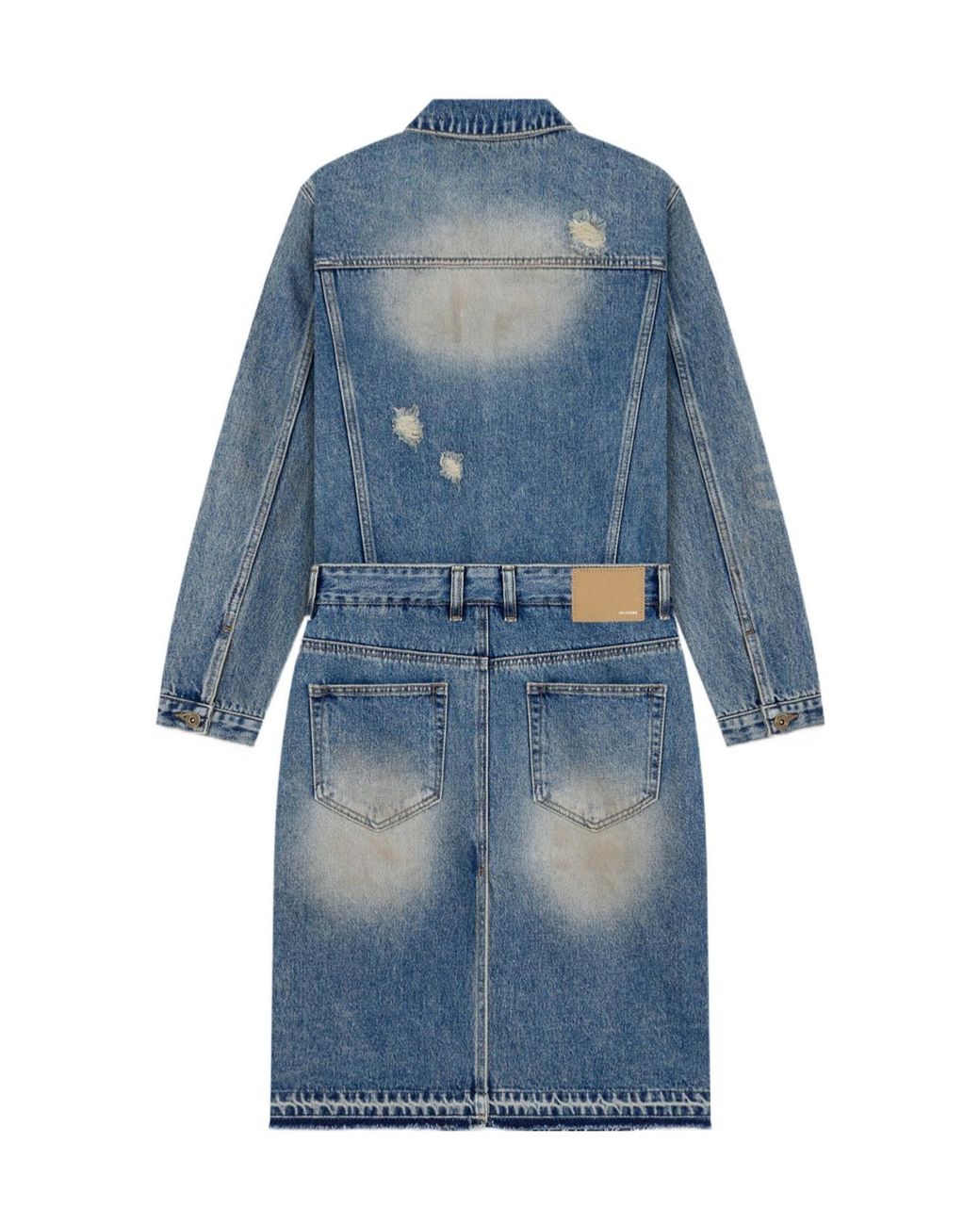 we11done Blue Long-Sleeved Dress