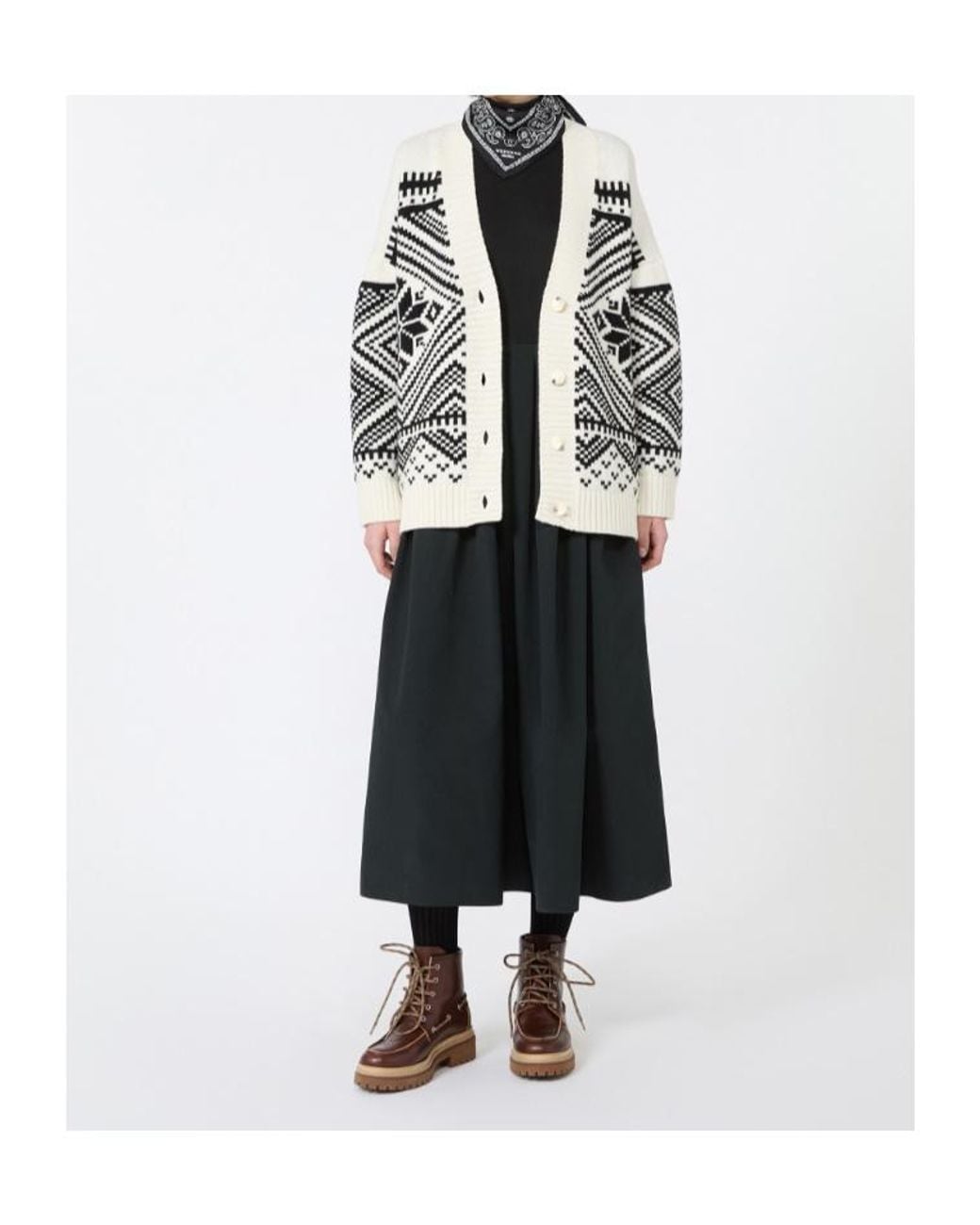 Weekend by Maxmara Black Jacquard Jersey And Taffeta Dress