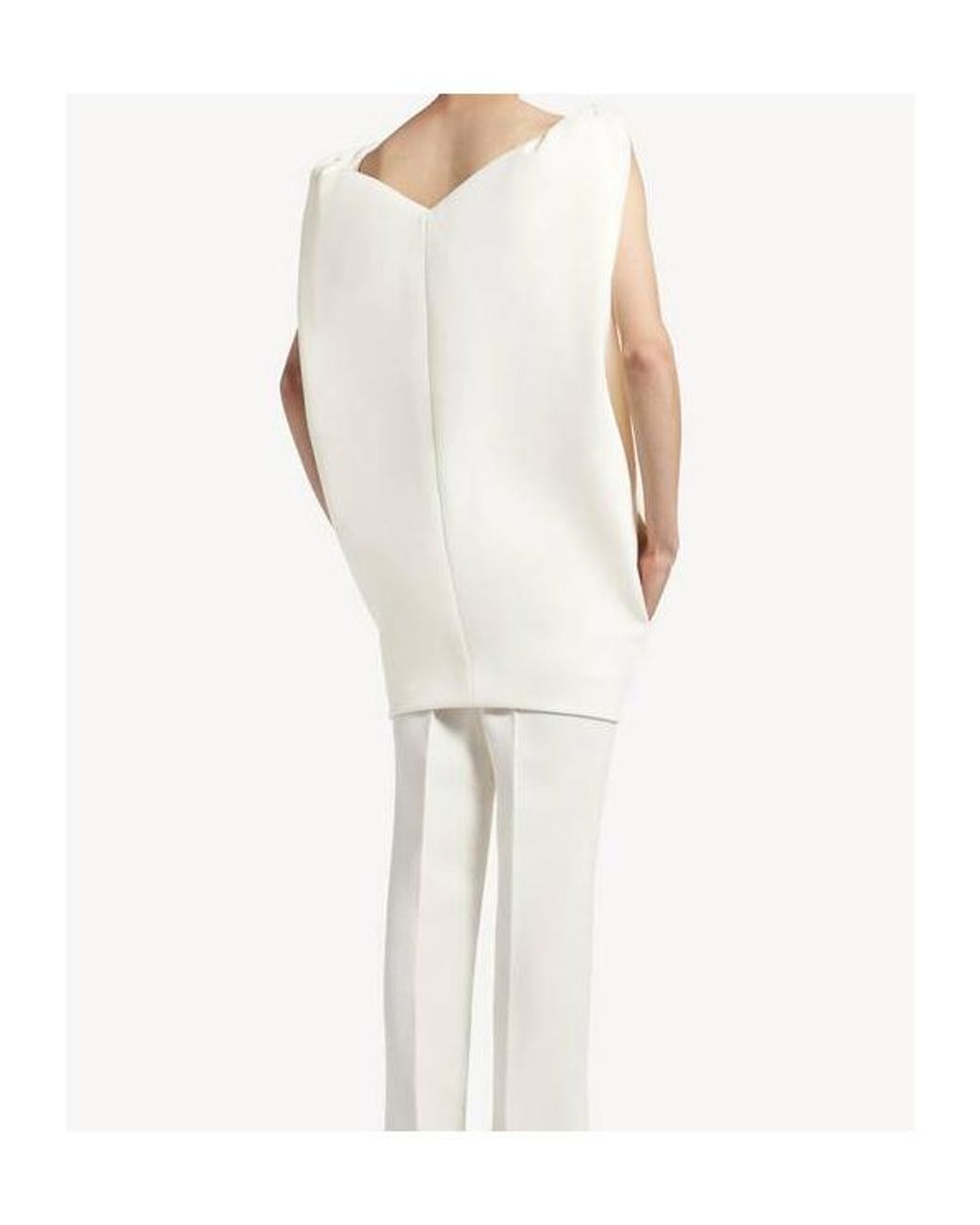 Balenciaga White Short Sack Dress