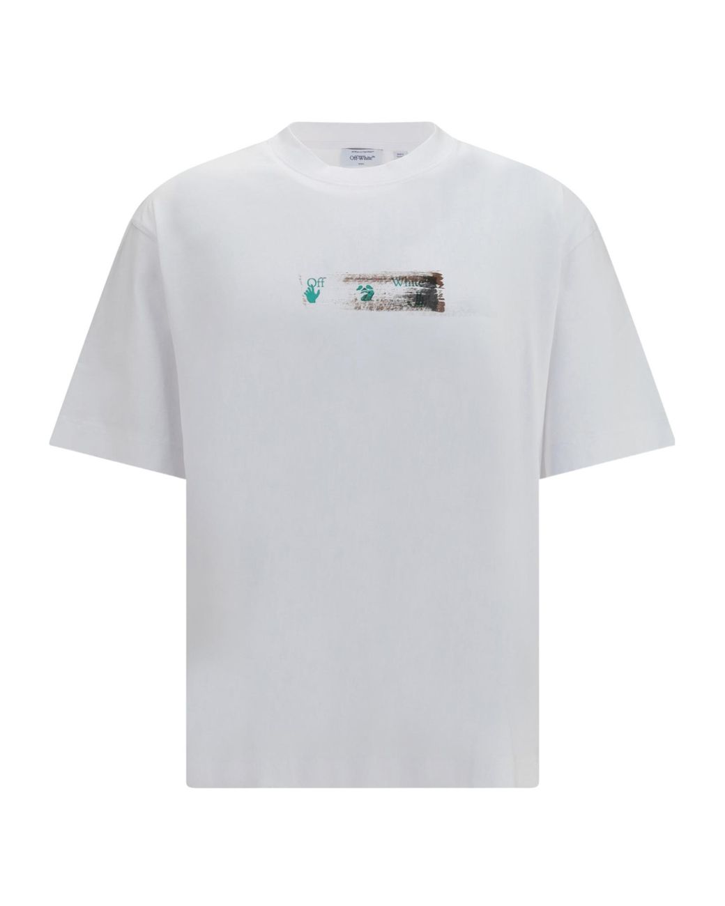 Off-White c/o Virgil Abloh White Skate Narciso Print T-Shirt for men