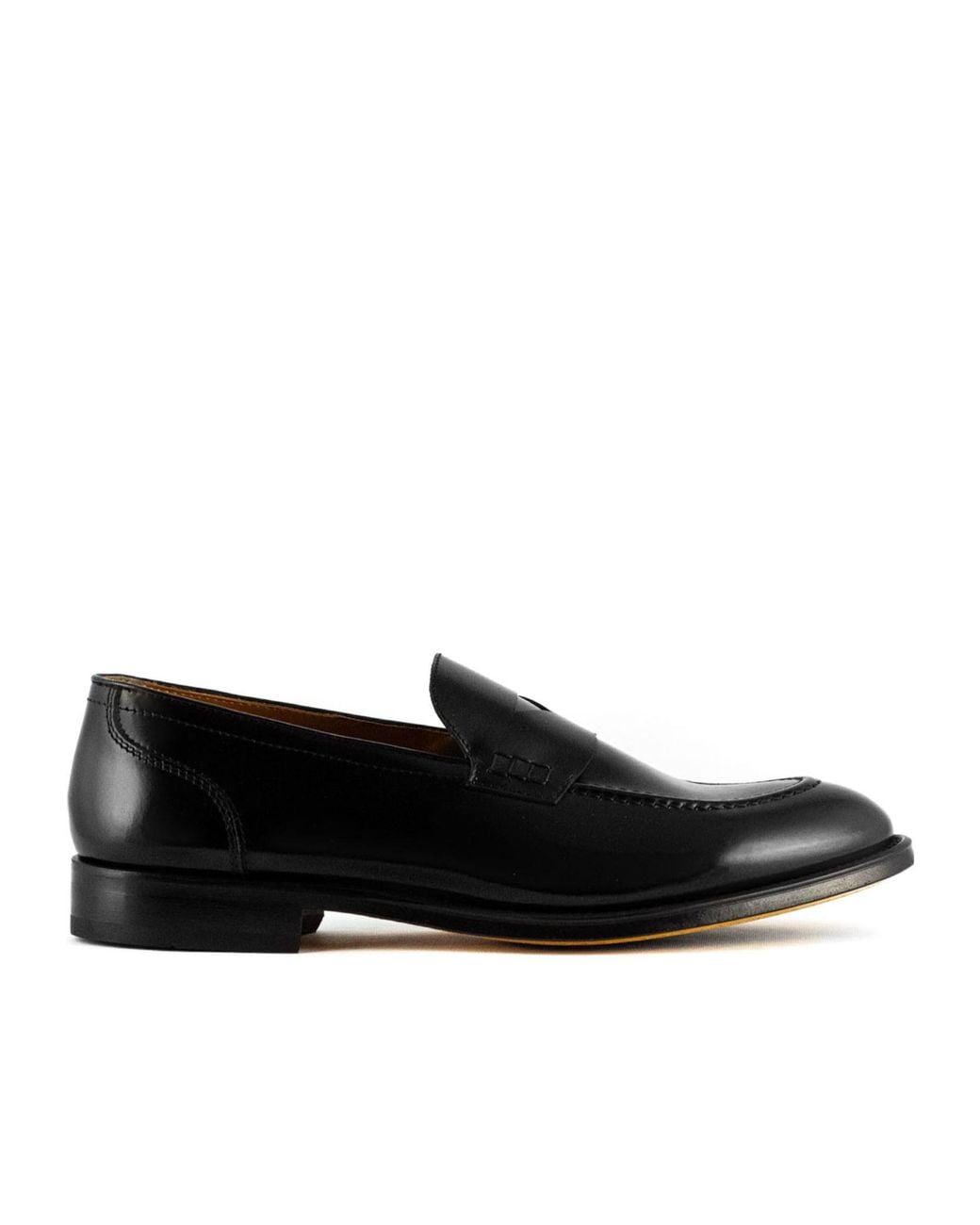 Doucal's Black Penny Loafers for men