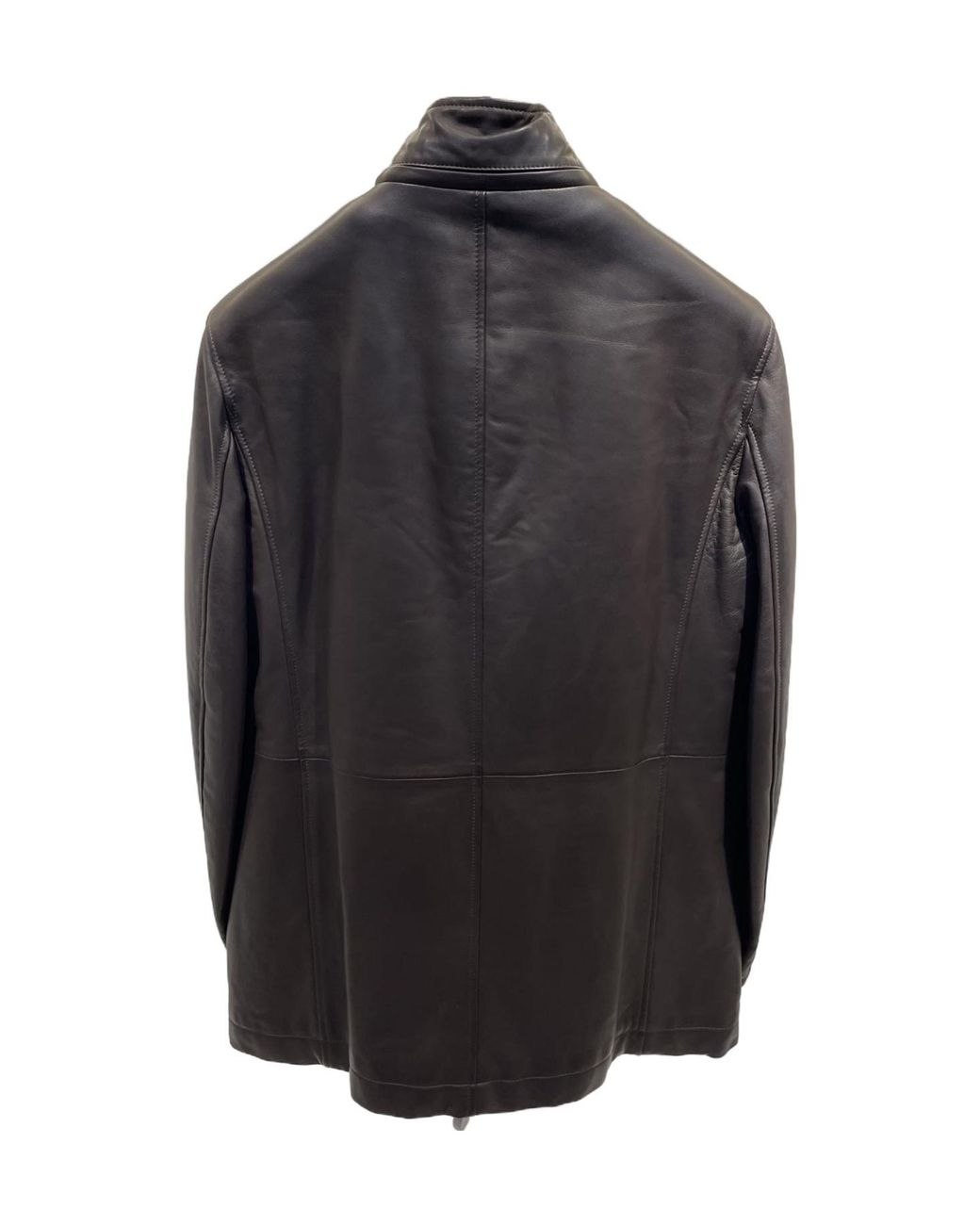Ferragamo Black Long-Sleeved Cotton-Padded Jacket for men