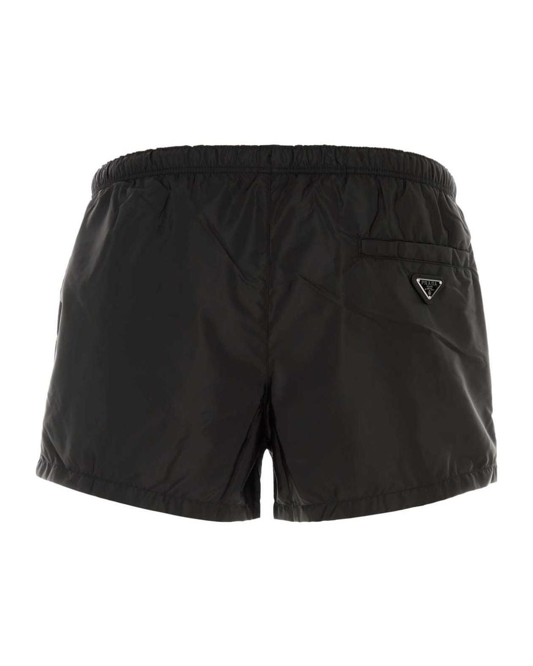 Prada Black Logo Swim Shorts for men
