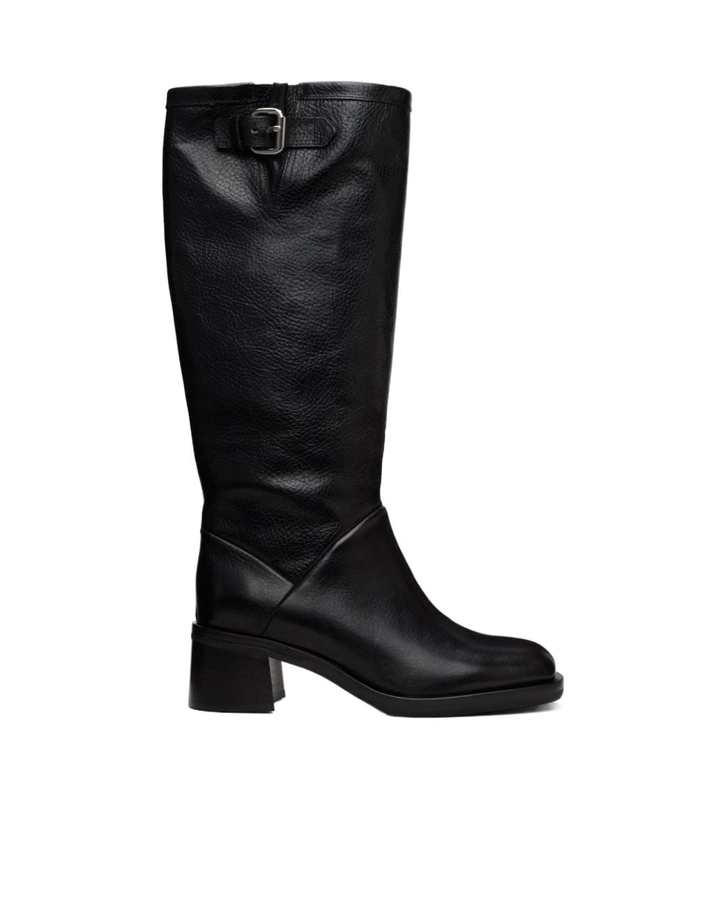 Our Legacy Black Alta Buckled Knee-High Boots