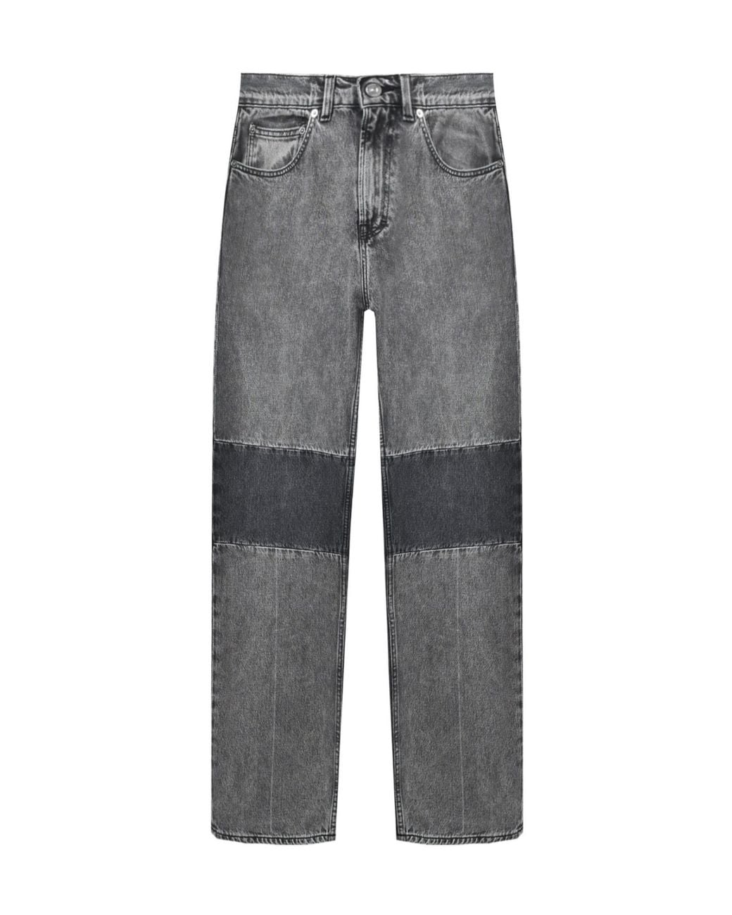 Our Legacy Gray High Waist Straight-Leg Jeans for men
