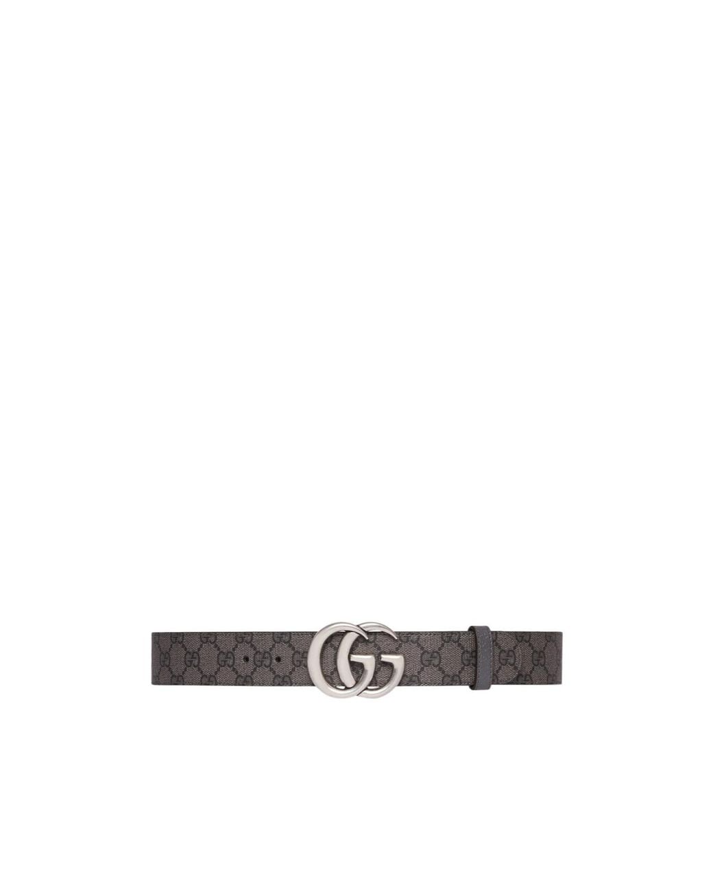 Gucci White Gg Marmont Reversible Belt for men