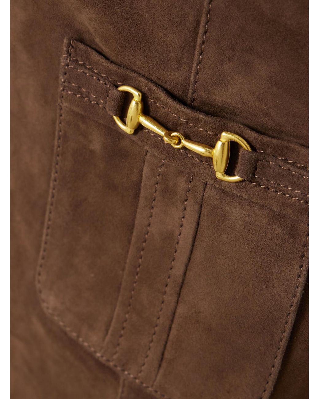 Rixo Brown Trim-Trimmed Midi Skirt