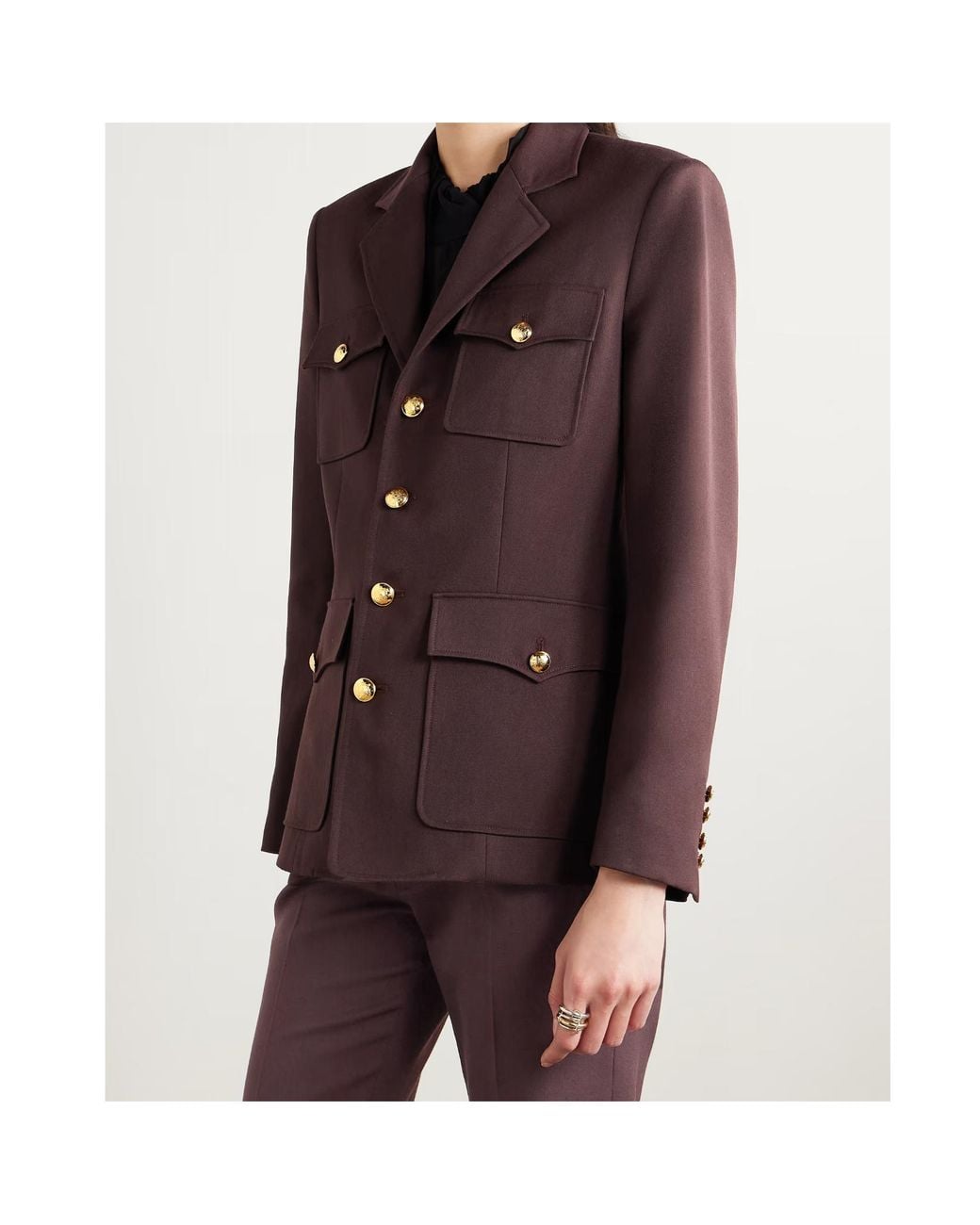 Nili Lotan Brown Single-Breasted Casual Jacket