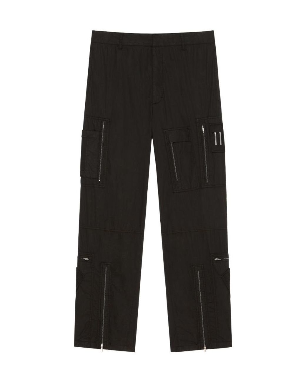 Givenchy Black Zipped Pocket Cargo Pants for men