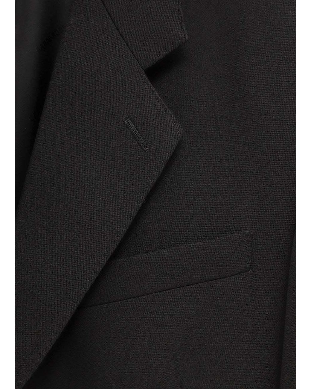 Balenciaga Blue Wool Single-Breasted Blazer Jacket for men