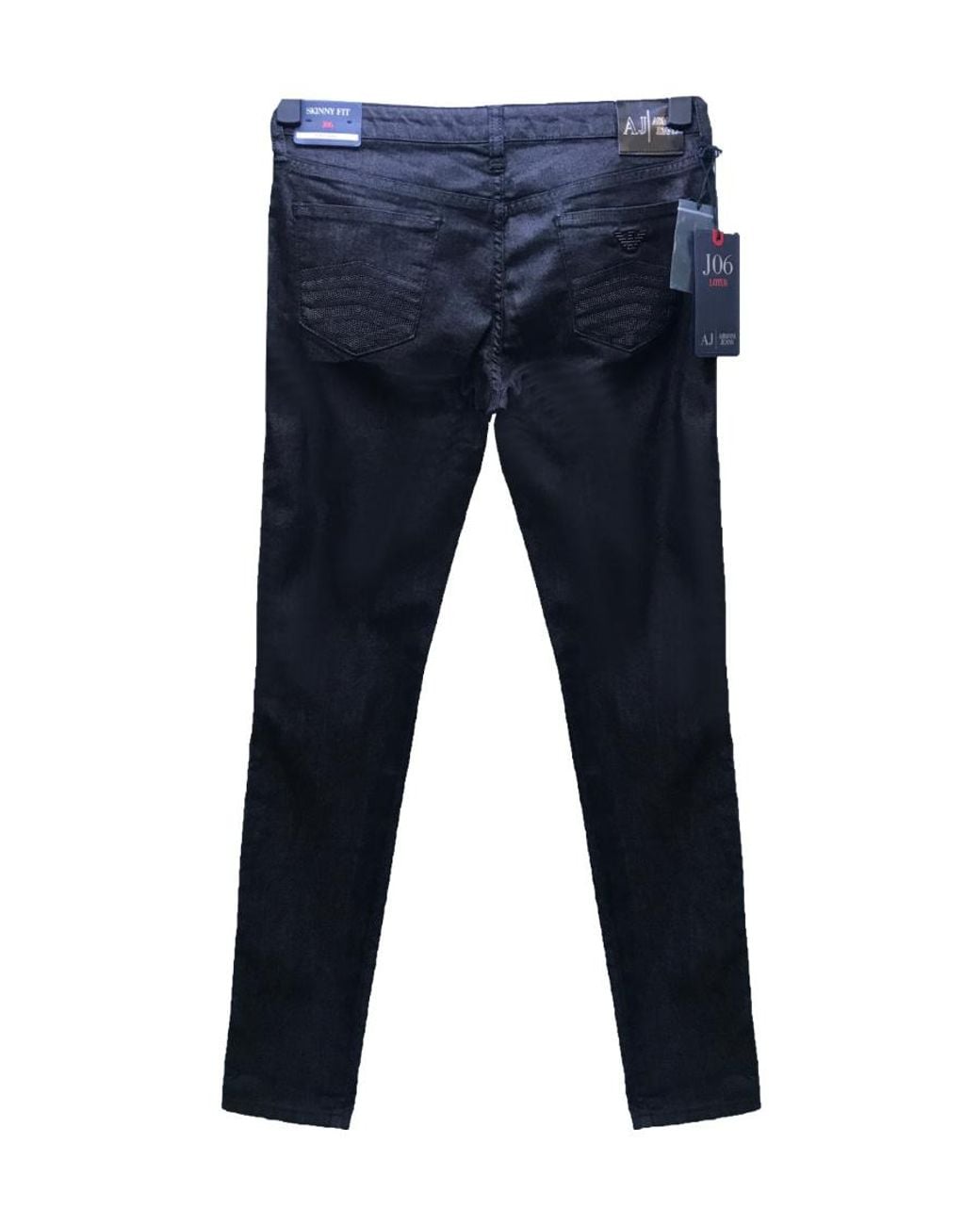 Armani Jeans Blue Logo Details Jeans