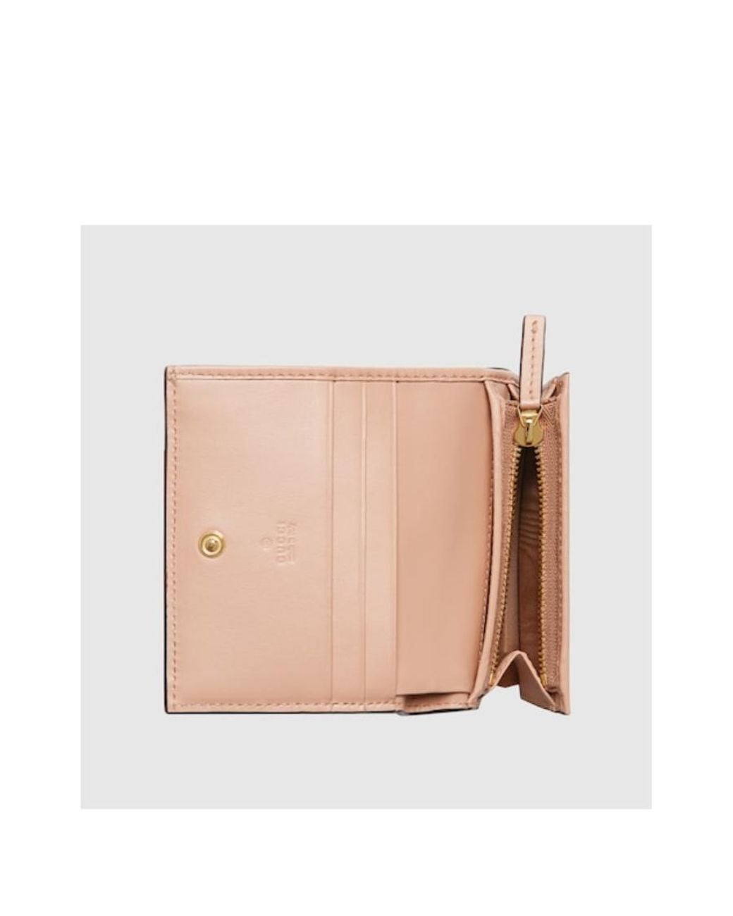 Gucci Pink Logo Plaque Bifold Wallet