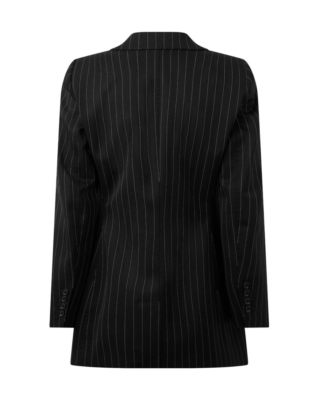 Dolce & Gabbana Black Singlebutton Pinstripe Blazer