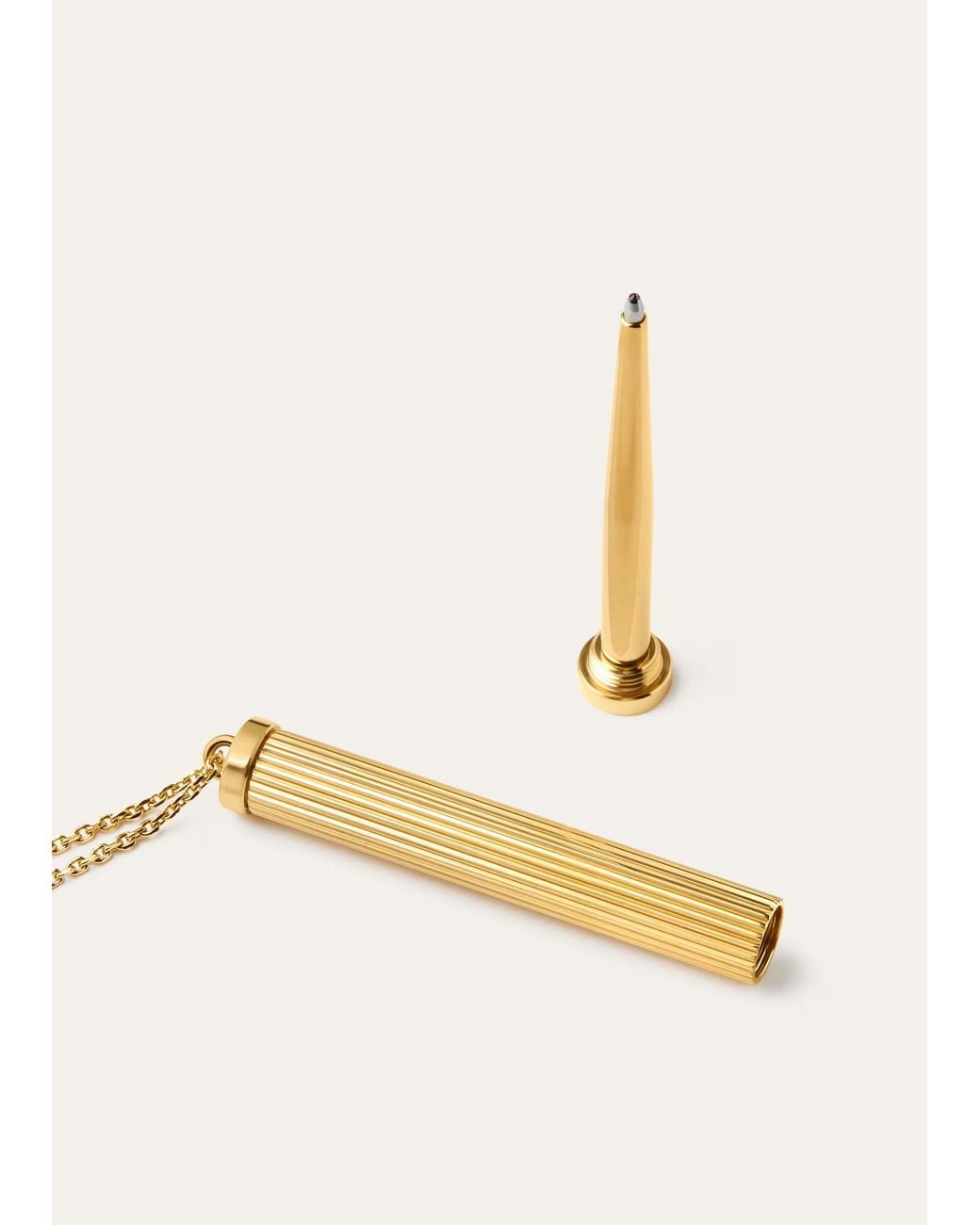 Loro Piana Metallic Pen Necklace