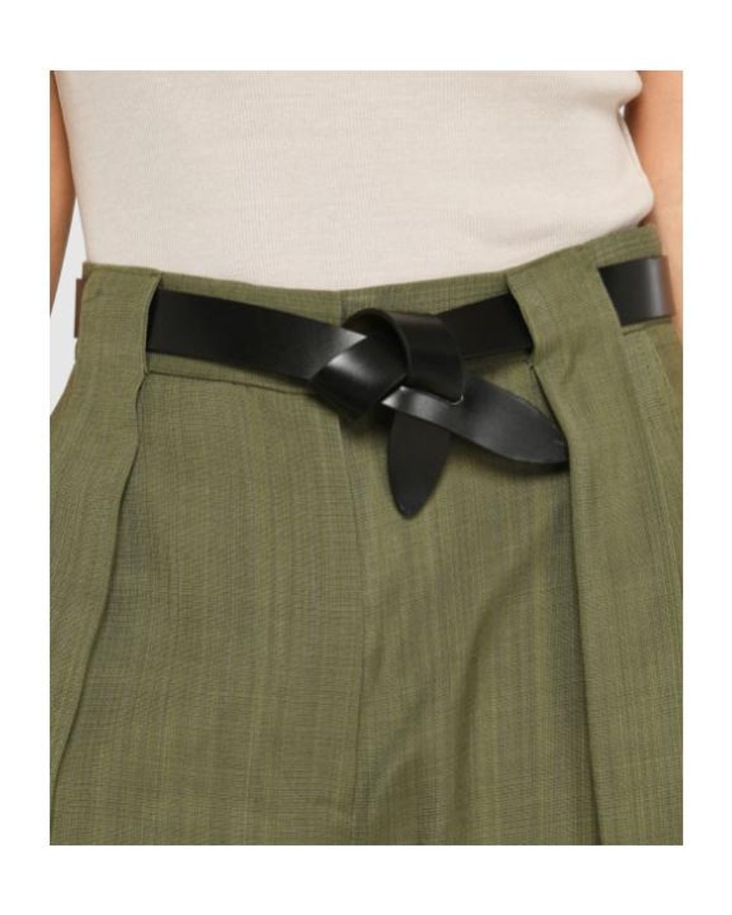 Isabel Marant White Lecce Knot-Detail Belt