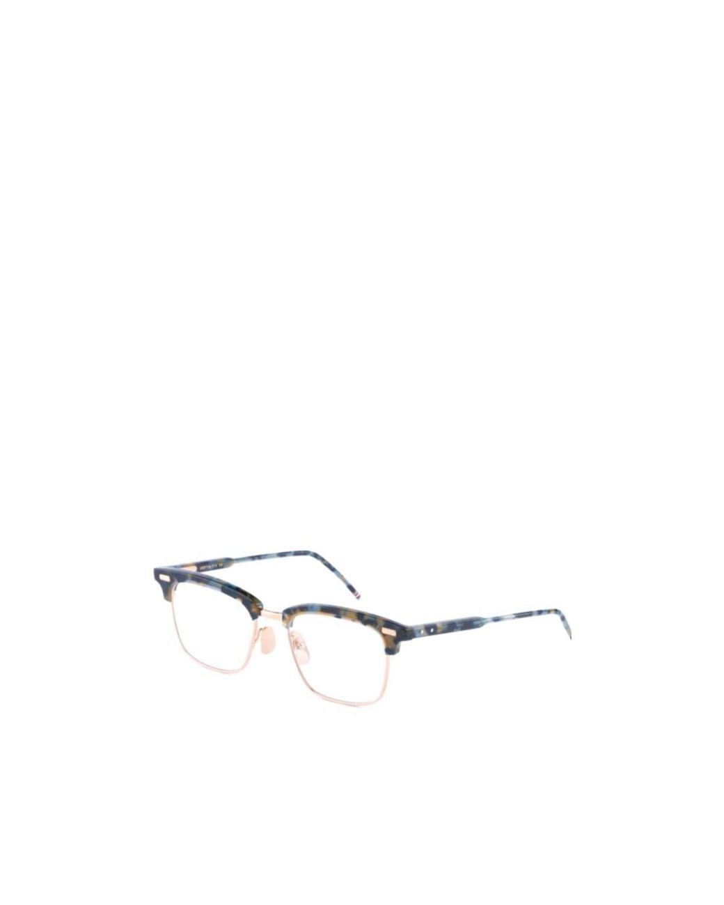 Thom Browne White Eyewear Rectangular Glasses