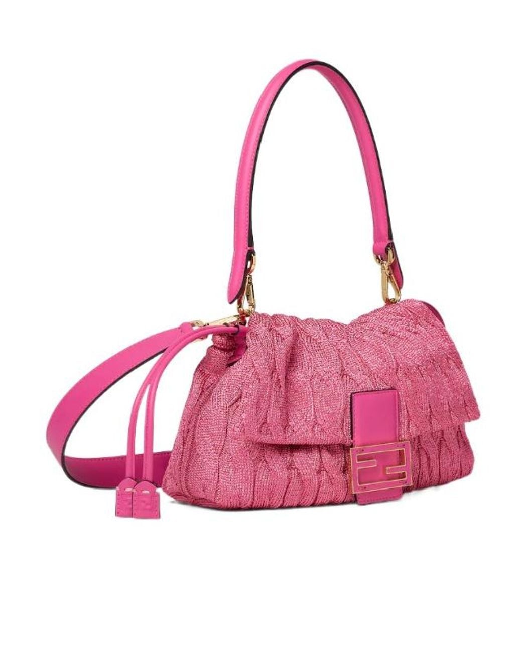 Fendi Pink Mamma Baguette Medium