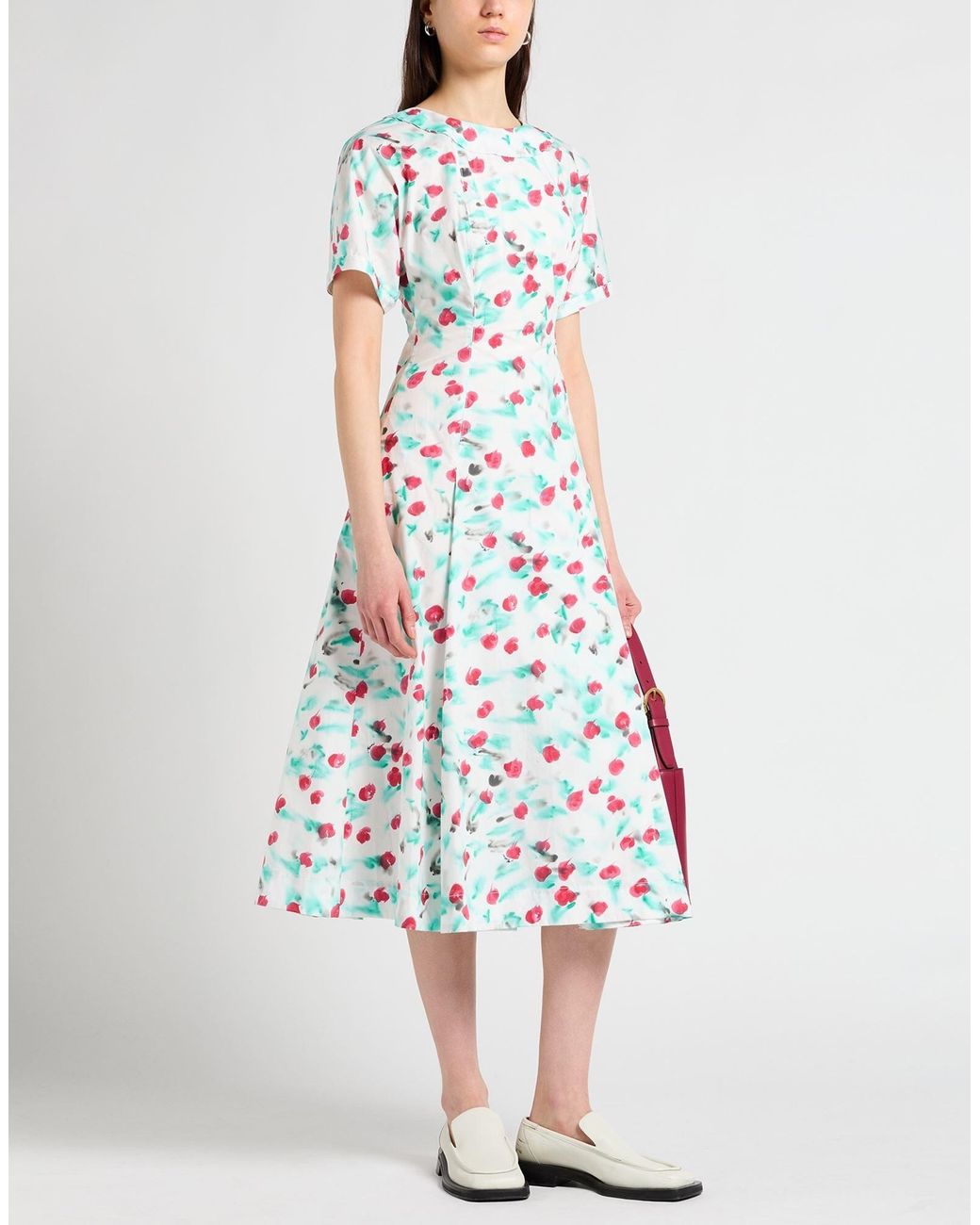 Marni Blue Short Sleeve Dress